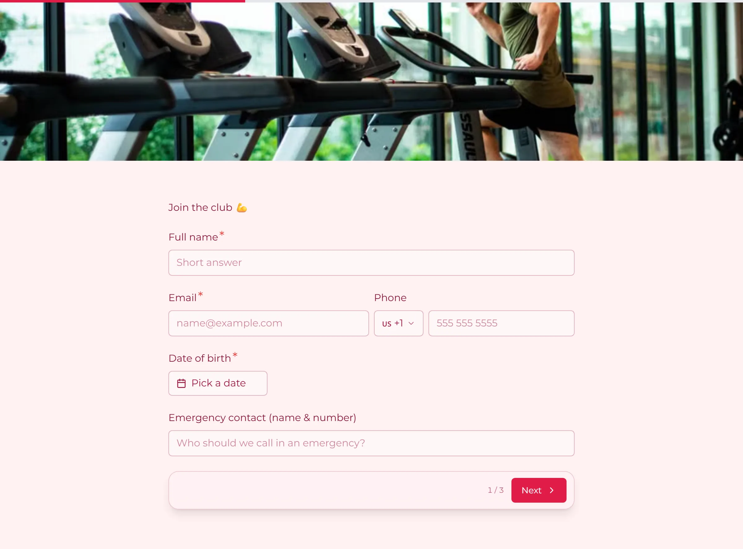 Gym & Club Membership template preview