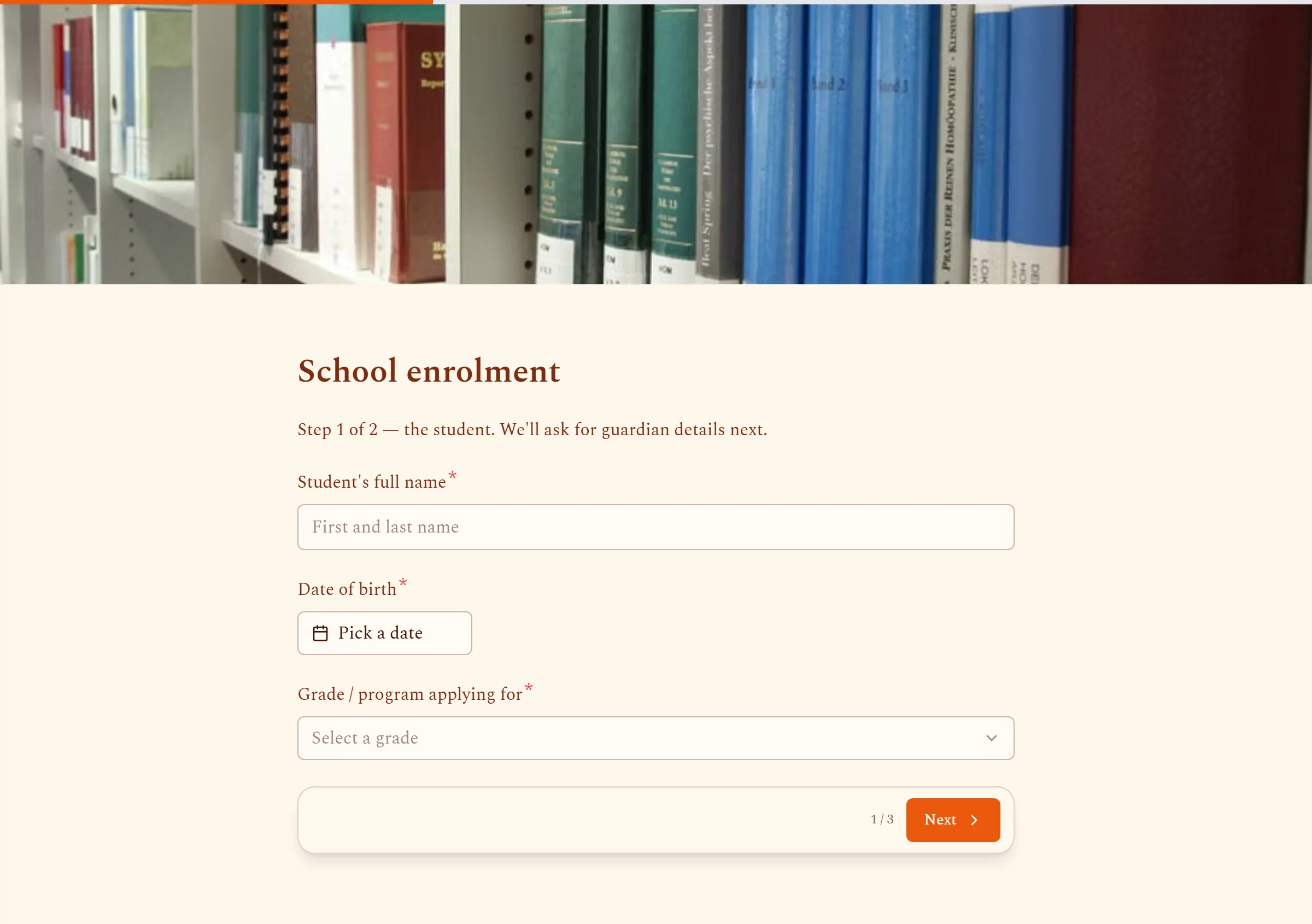 School Enrollment preview