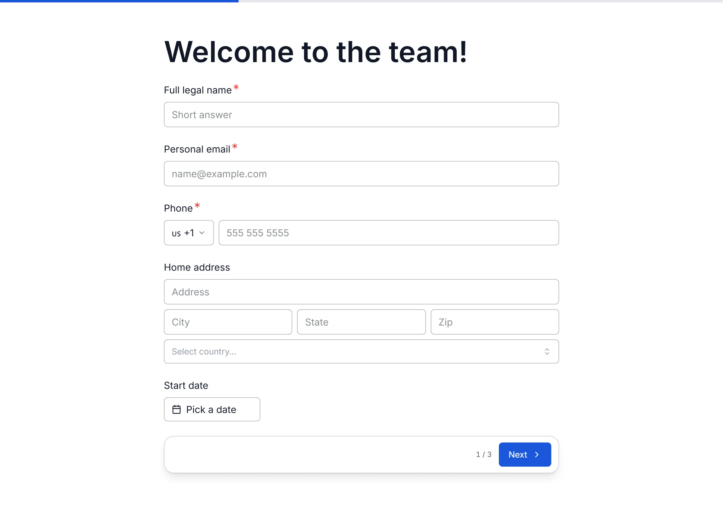Employee Onboarding preview