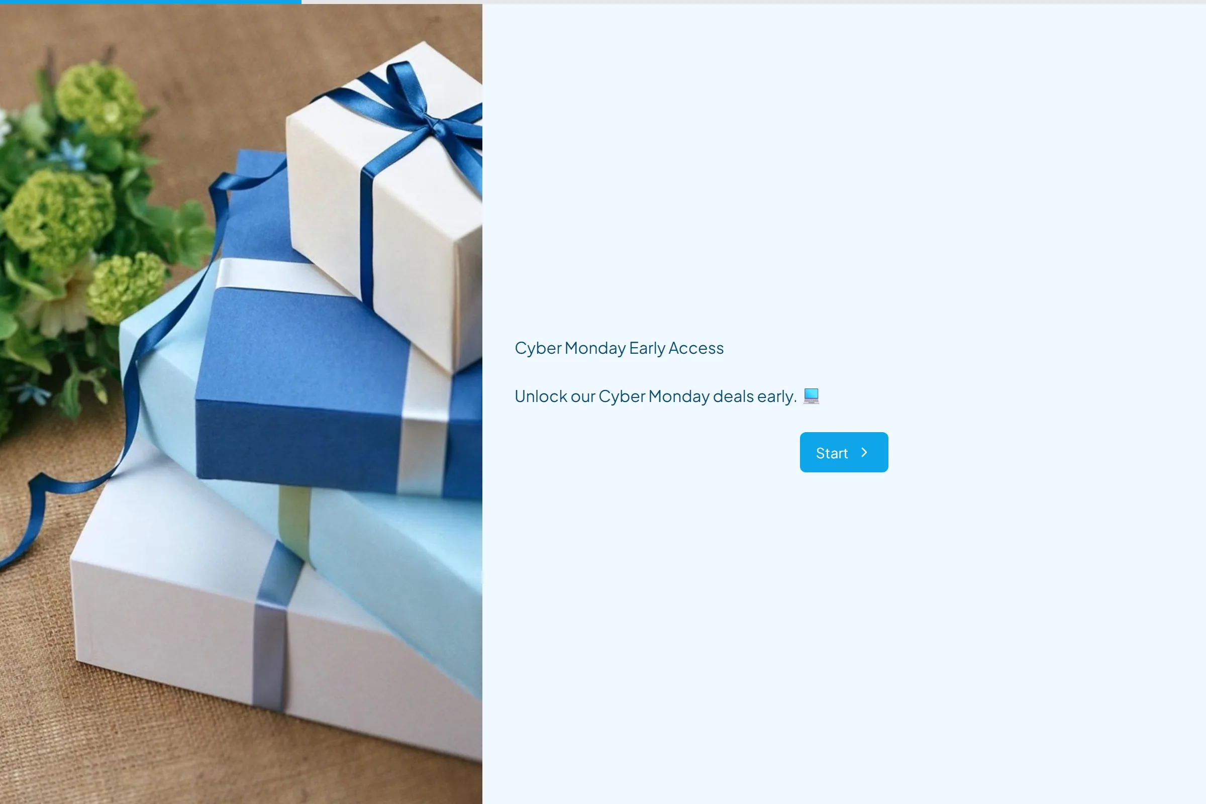 Cyber Monday Early Access template preview