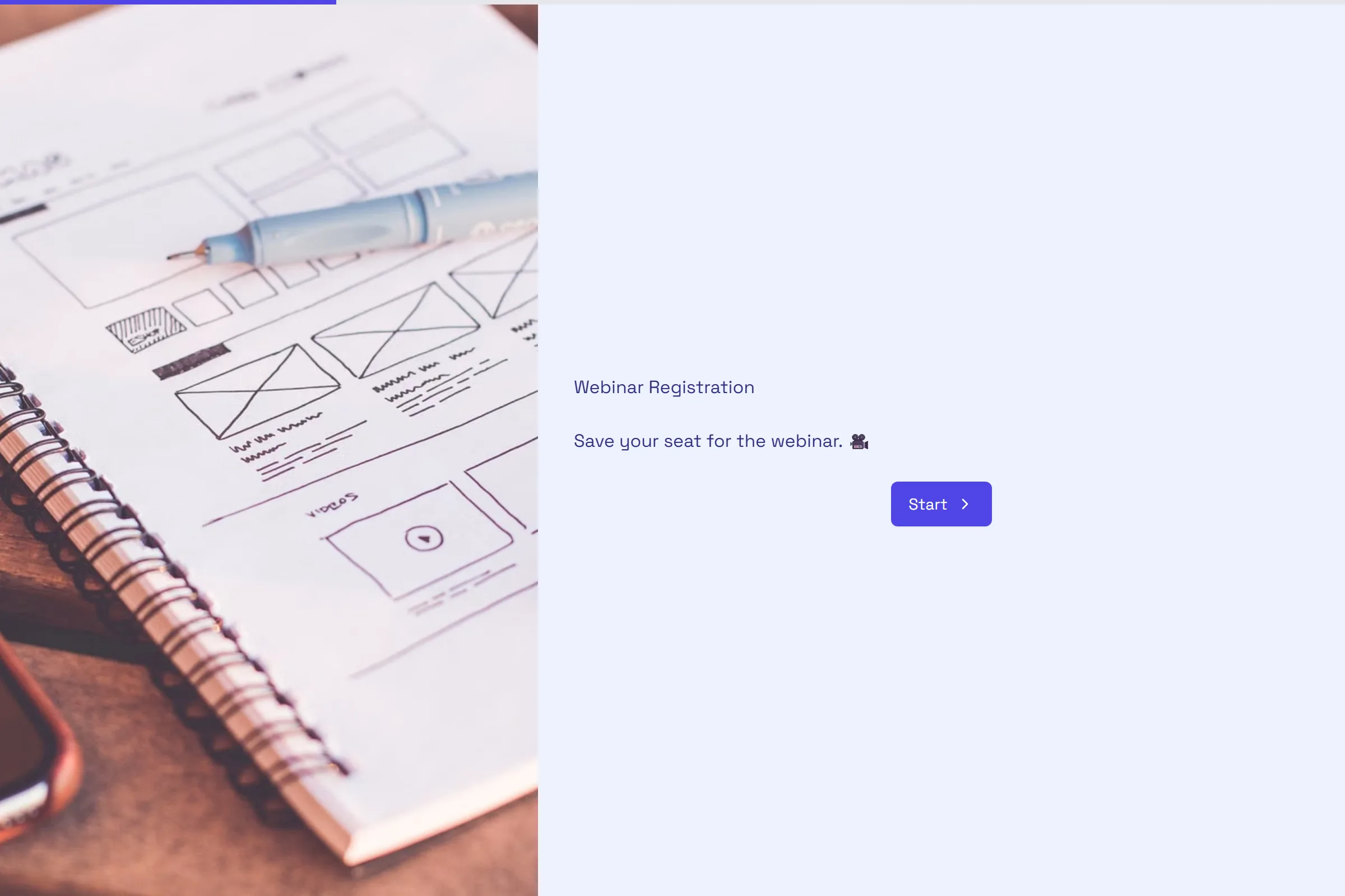 Webinar Registration template preview