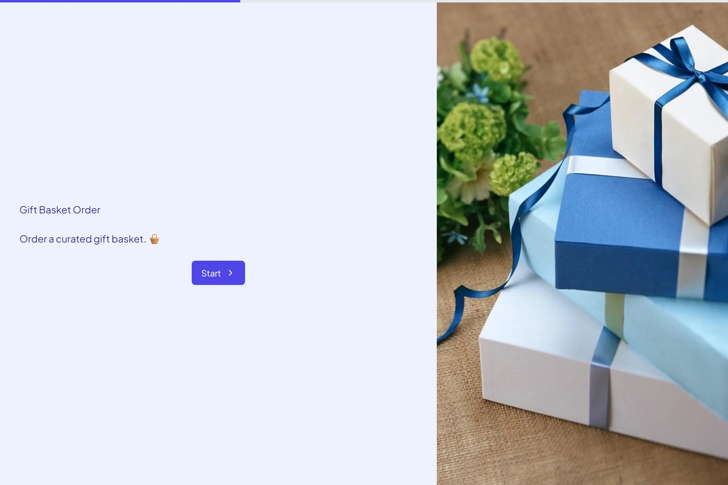 Gift Basket Order template preview