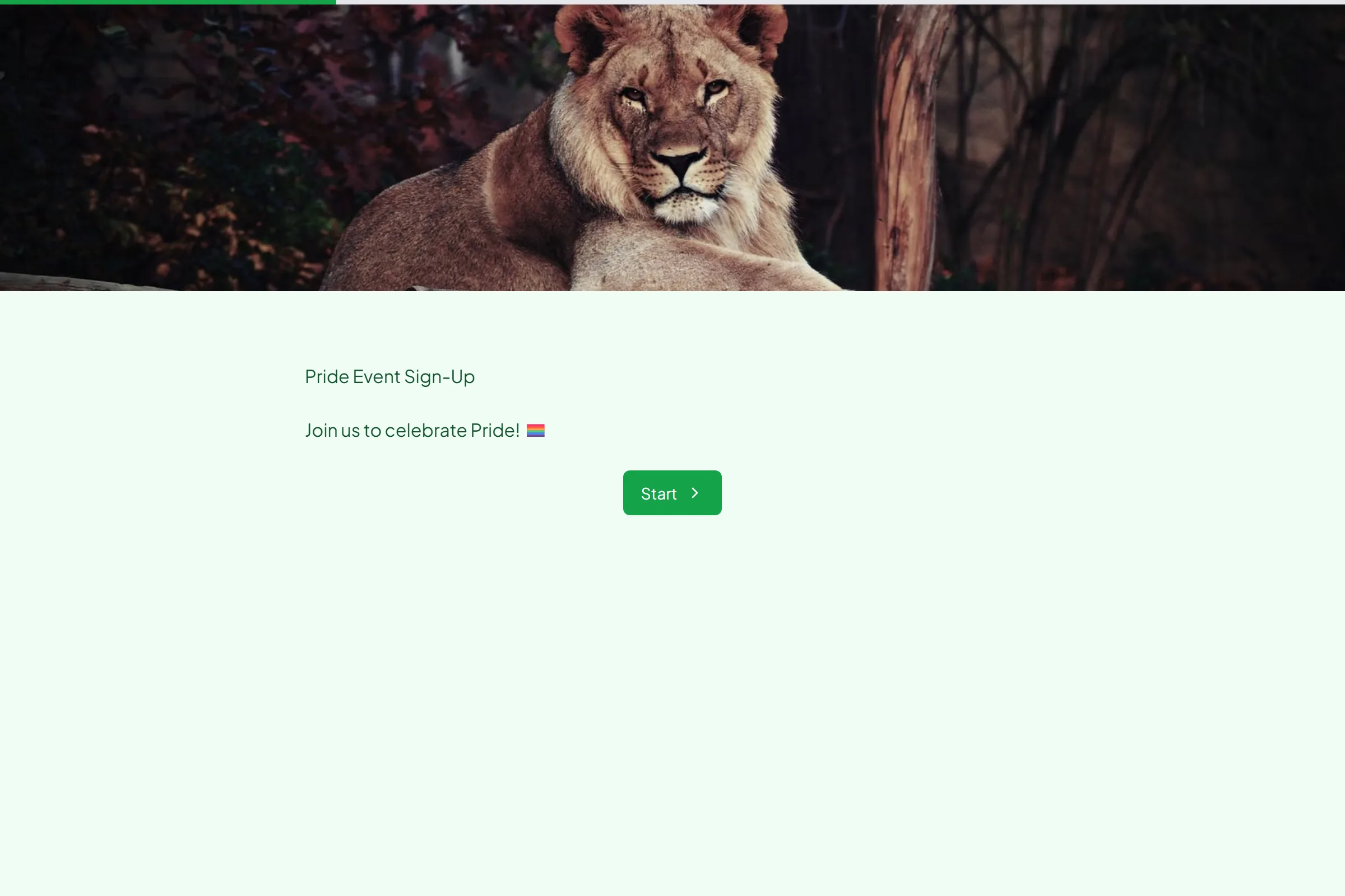 Pride Event Sign-Up template preview