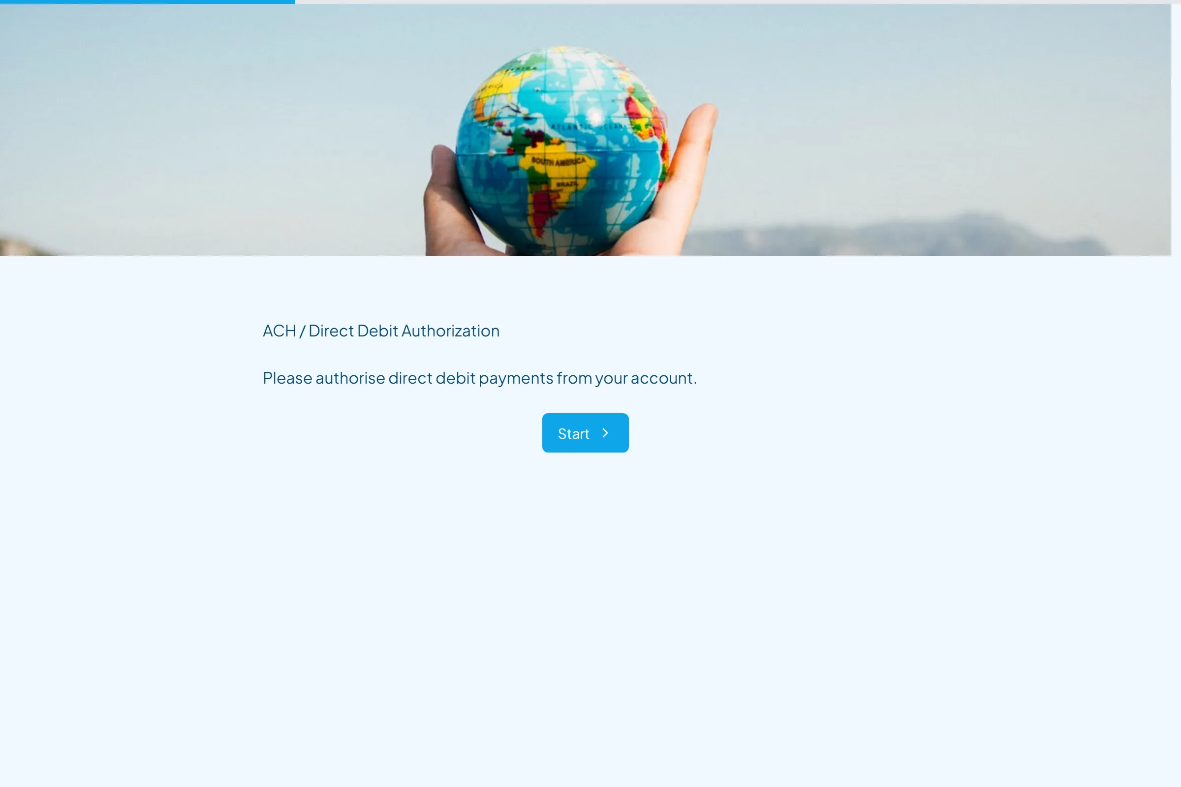 ACH / Direct Debit Authorization template preview