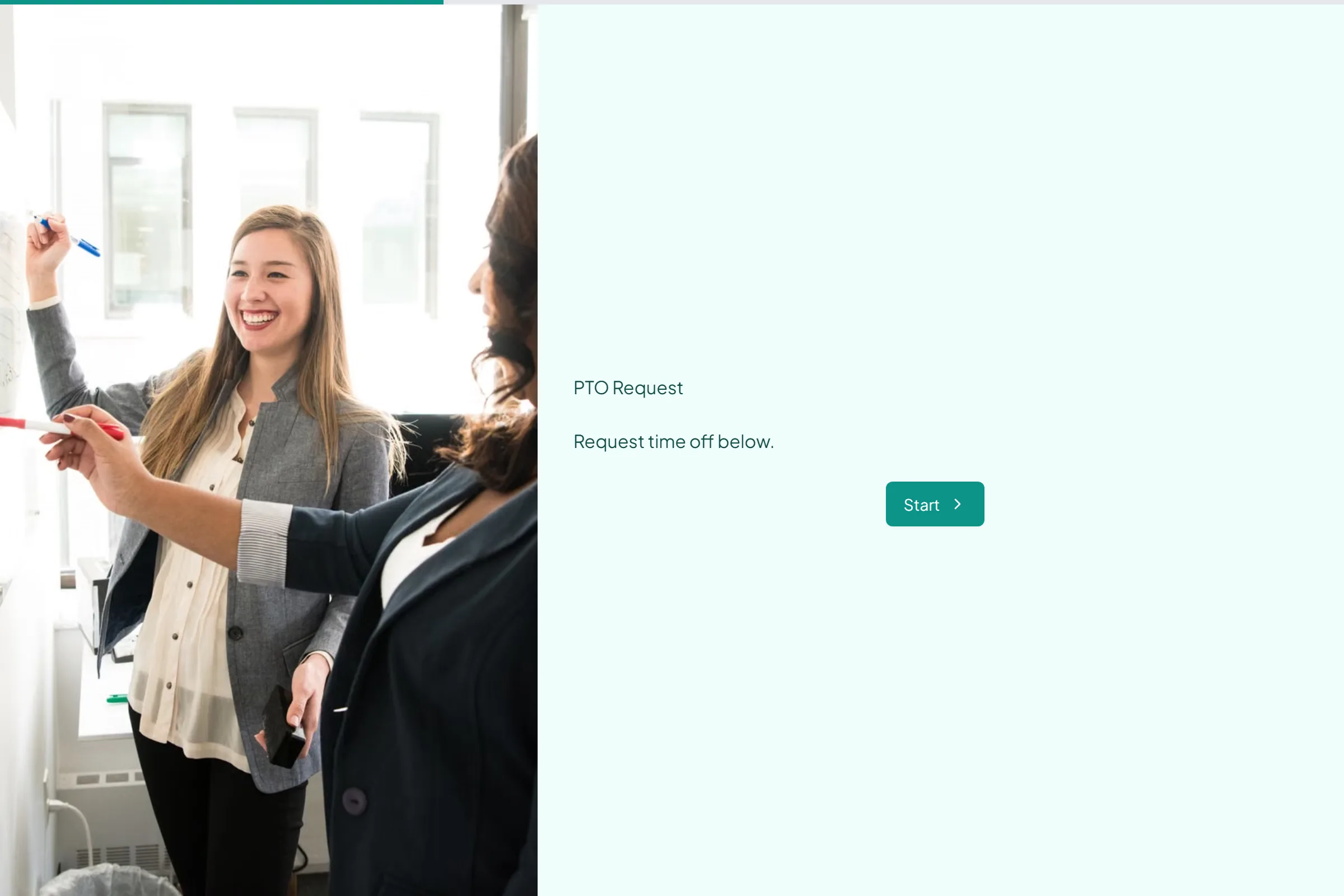 PTO Request template preview