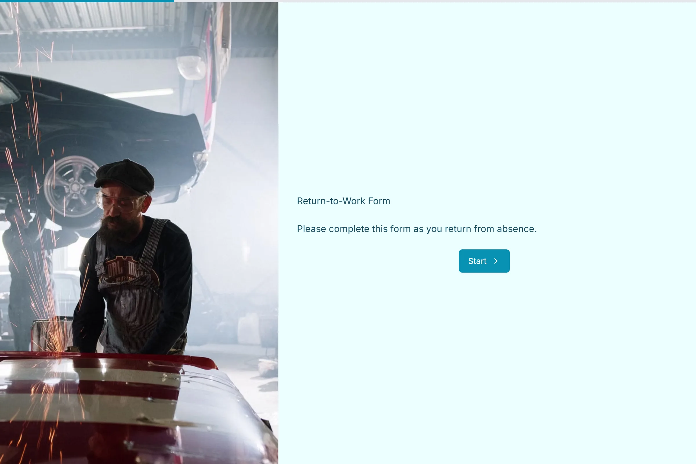 Return-to-Work Form template preview
