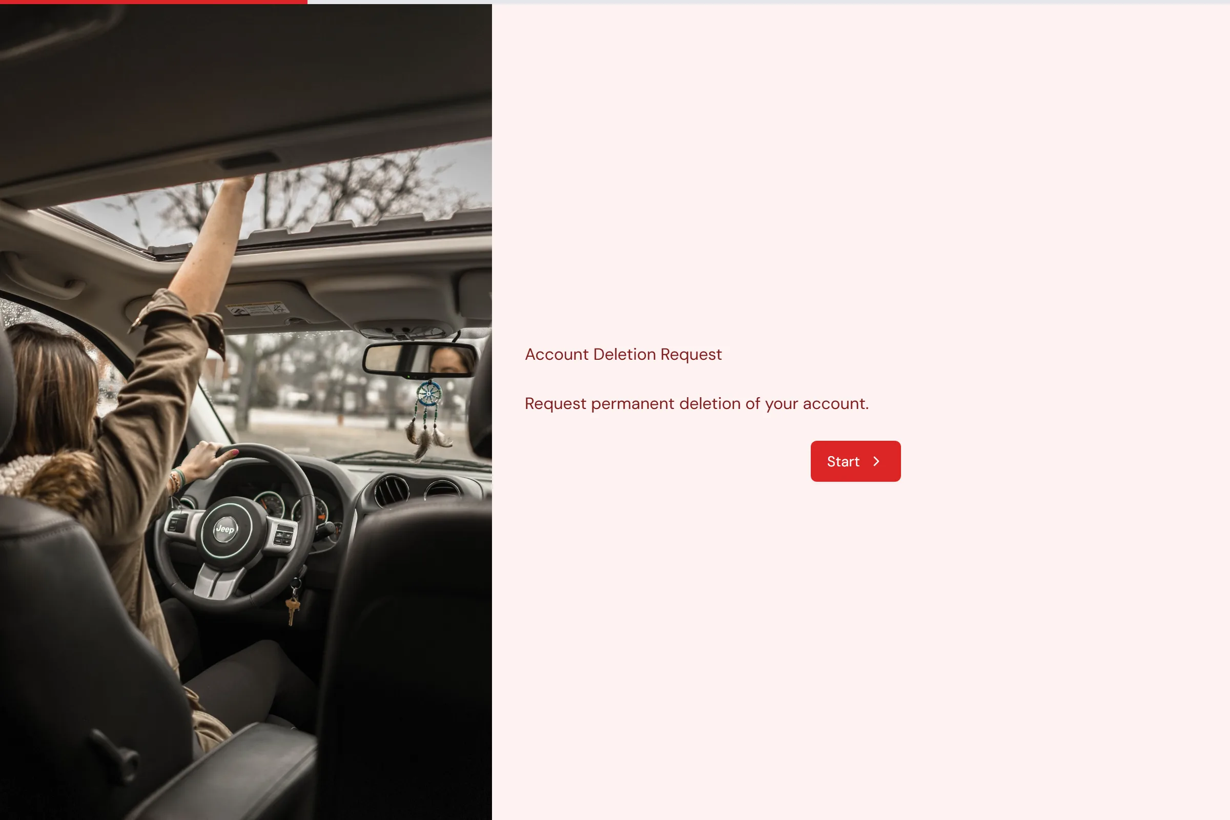 Account Deletion Request template preview