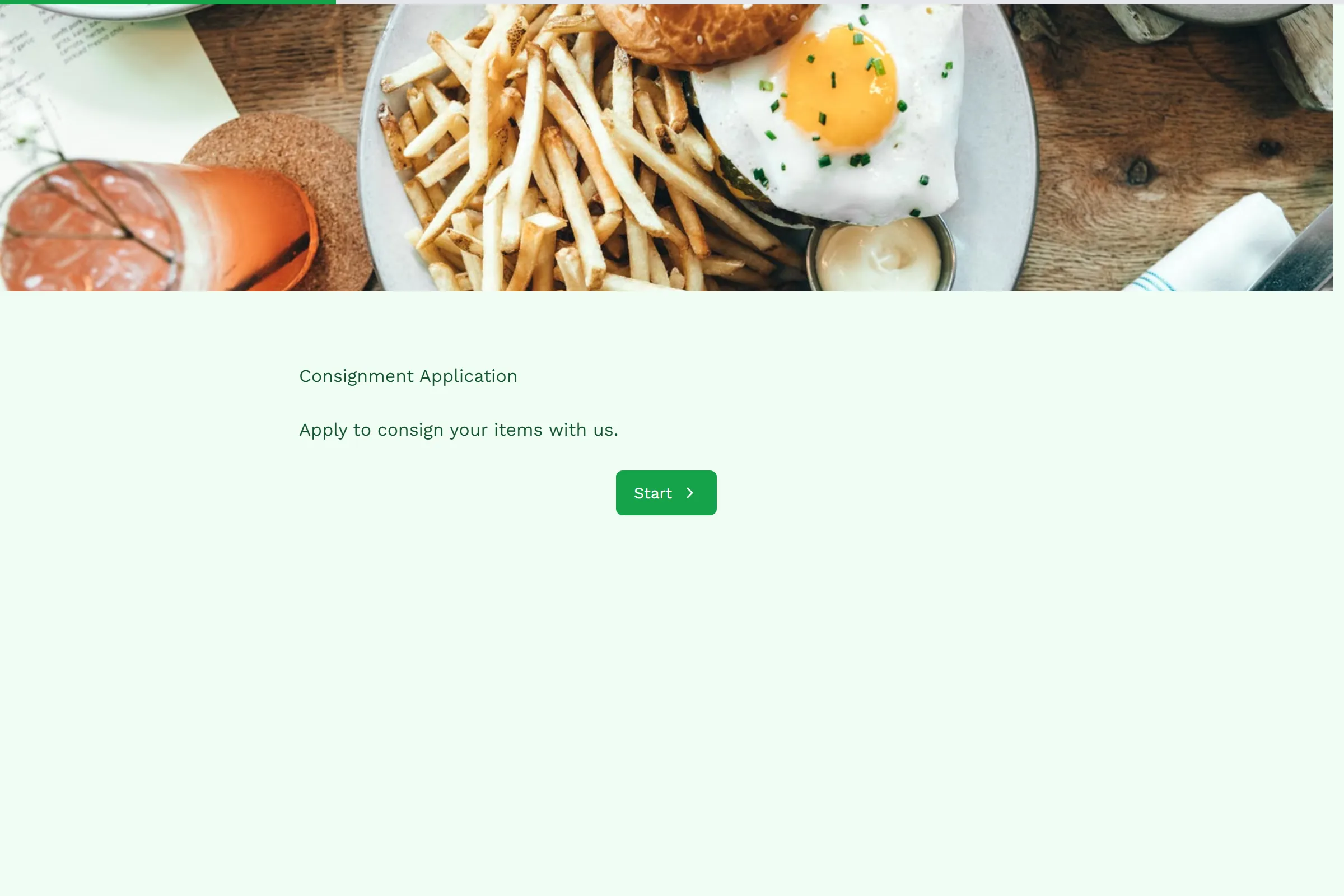 Consignment Application template preview