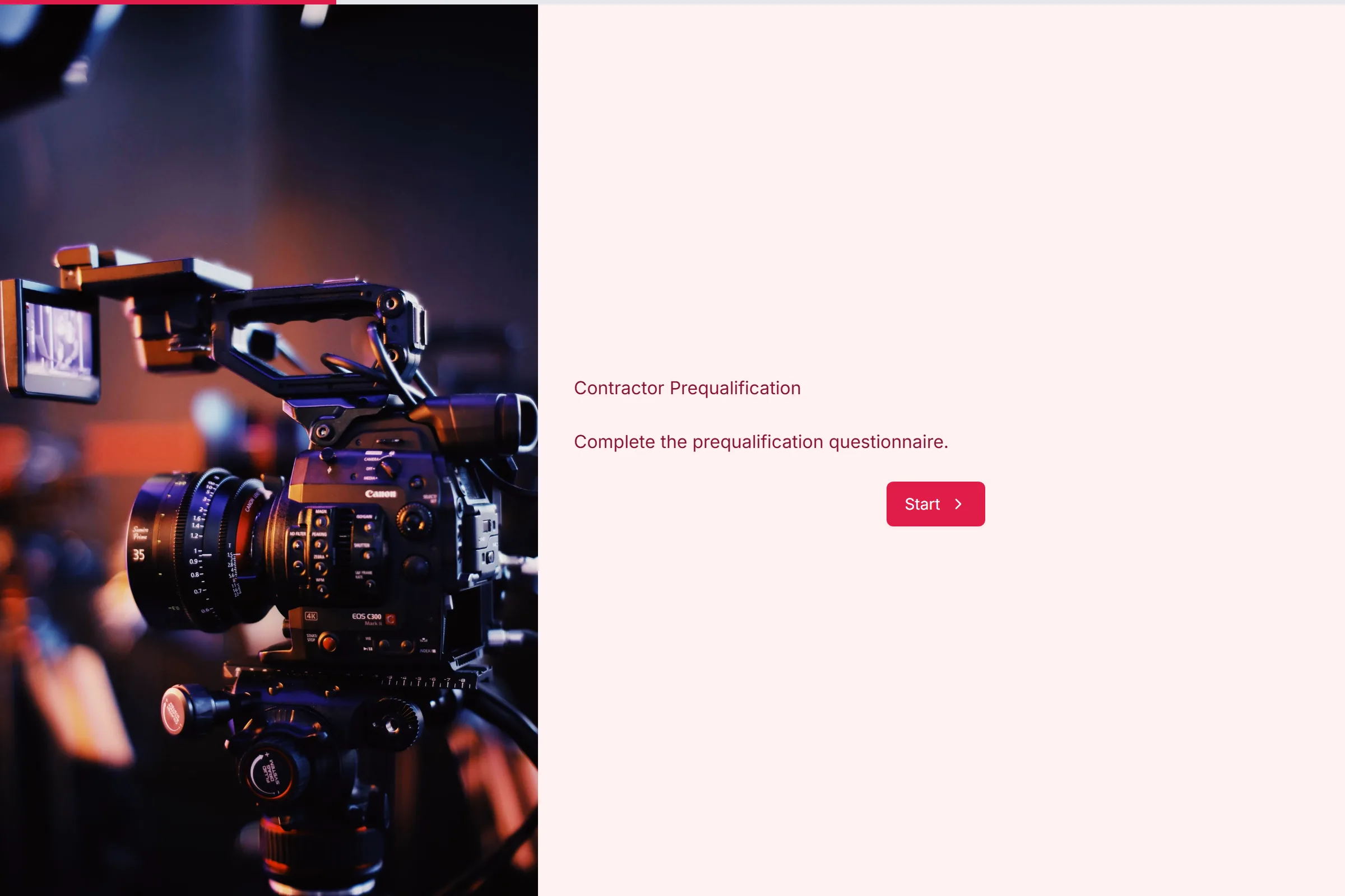 Contractor Prequalification template preview