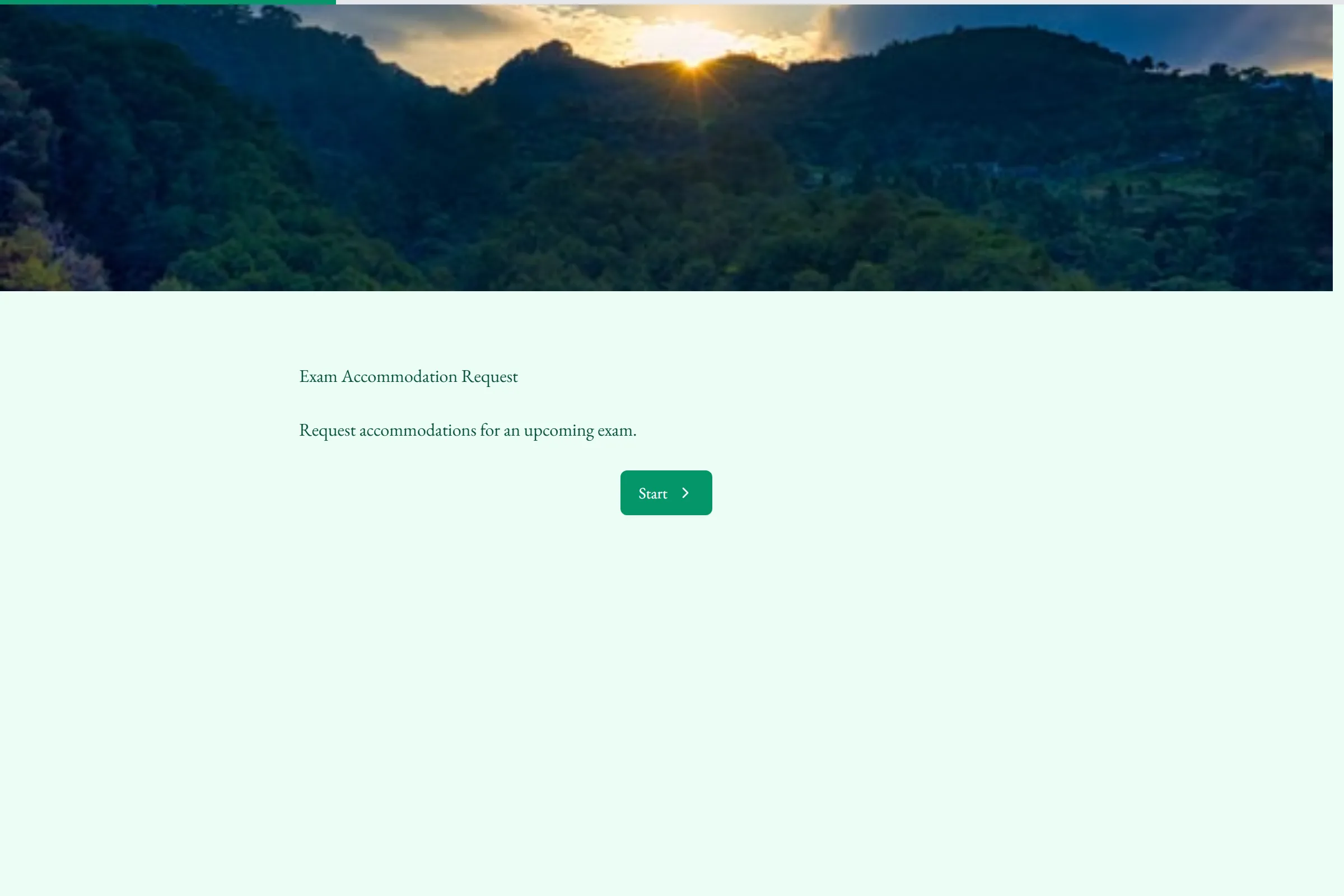 Exam Accommodation Request template preview