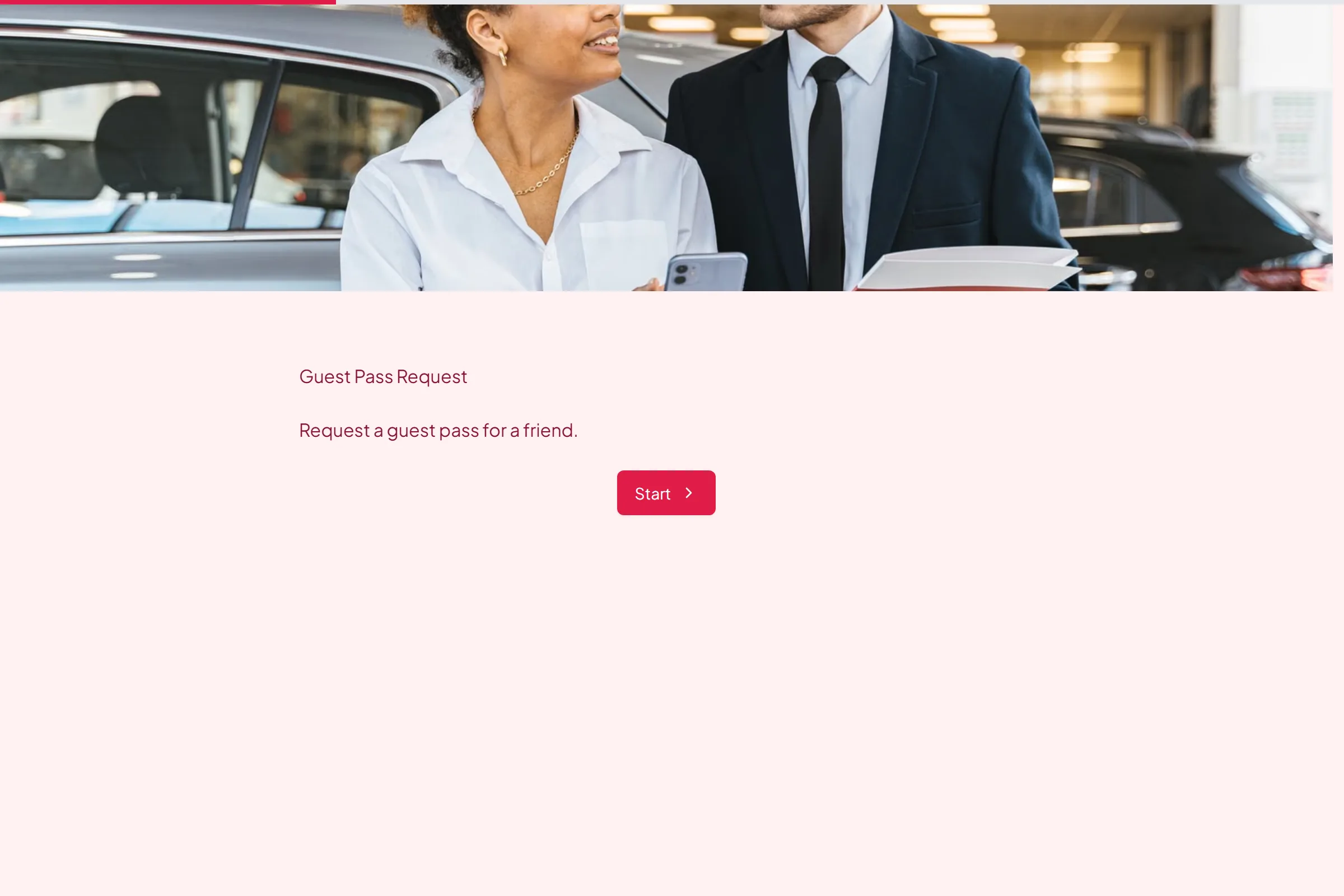 Guest Pass Request template preview