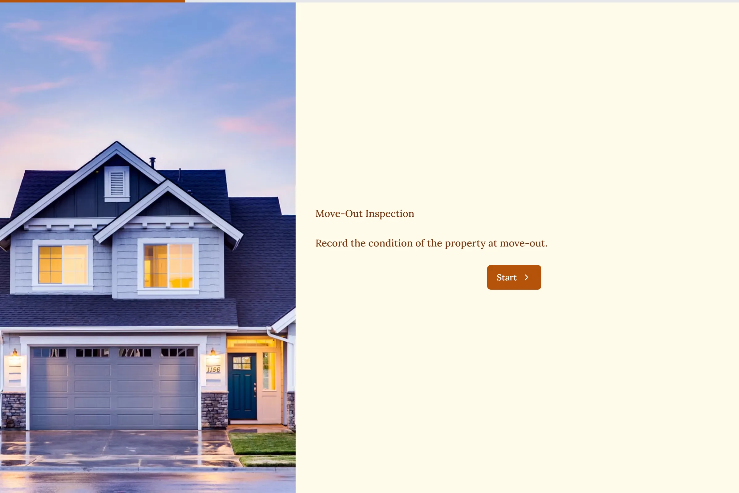 Move-Out Inspection template preview
