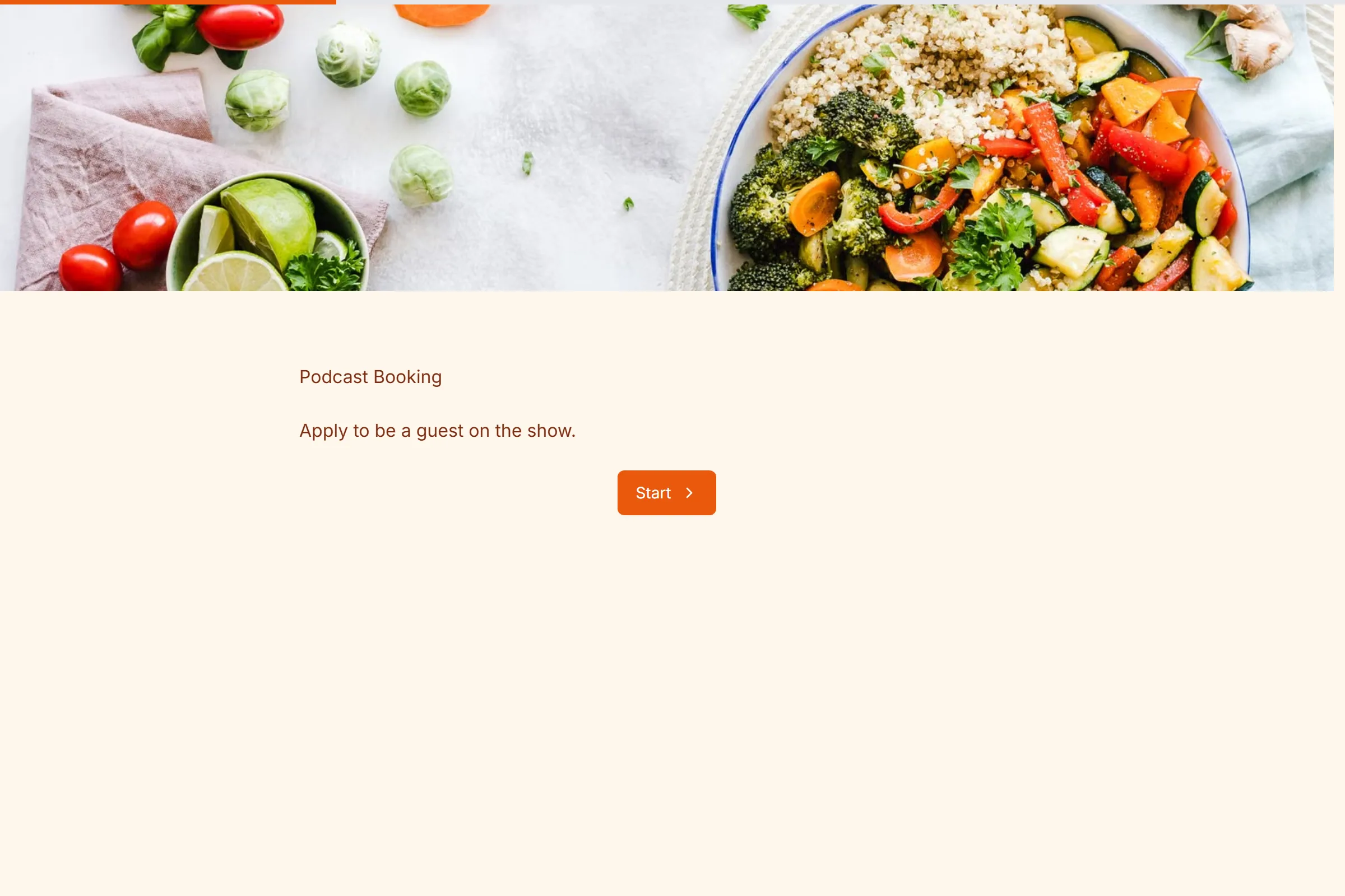 Podcast Booking template preview