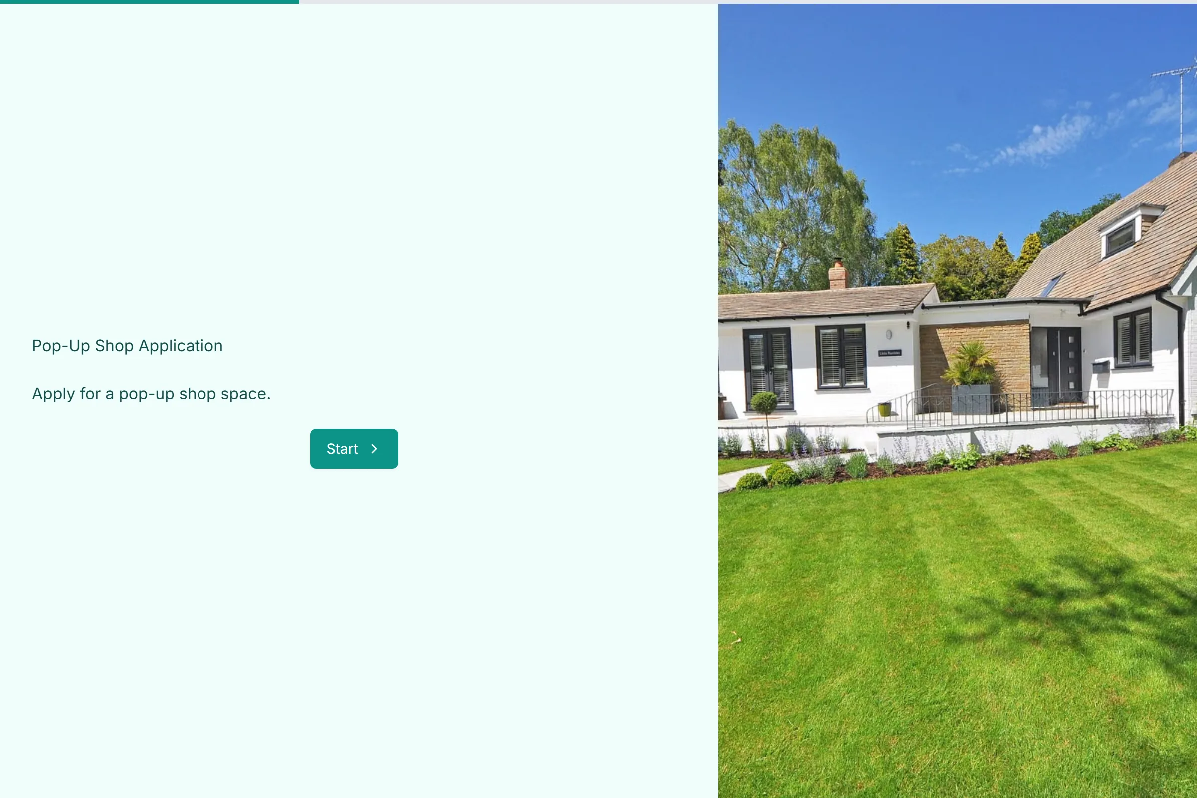 Pop-Up Shop Application template preview