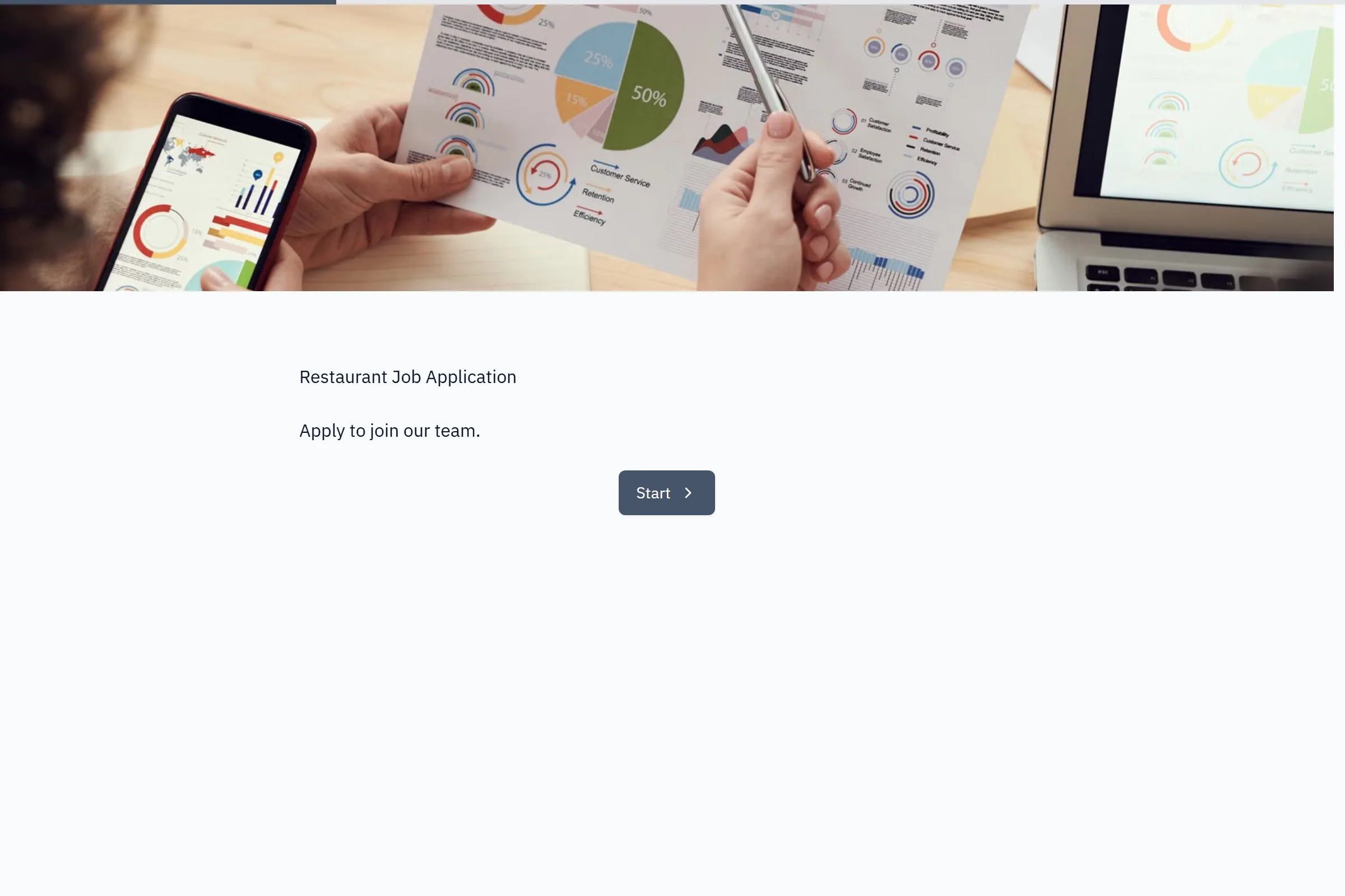 Restaurant Job Application template preview