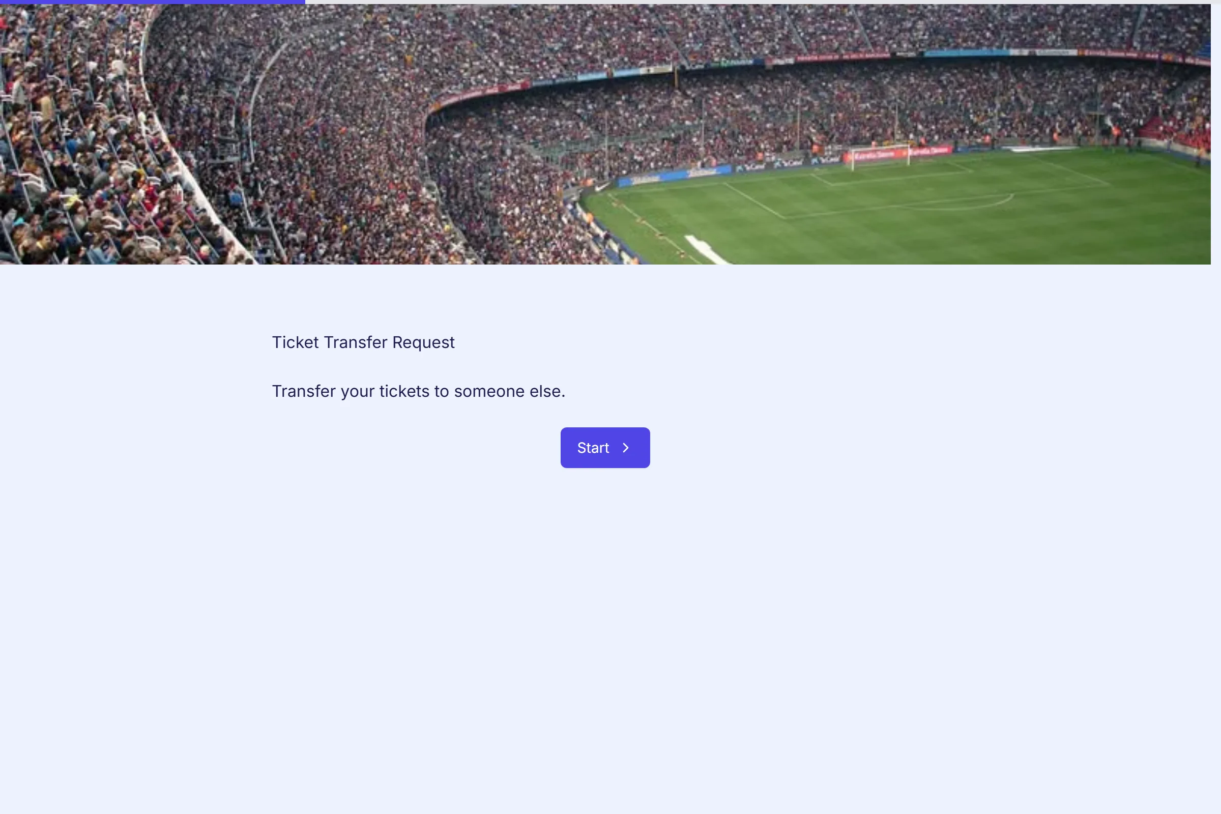 Ticket Transfer Request template preview