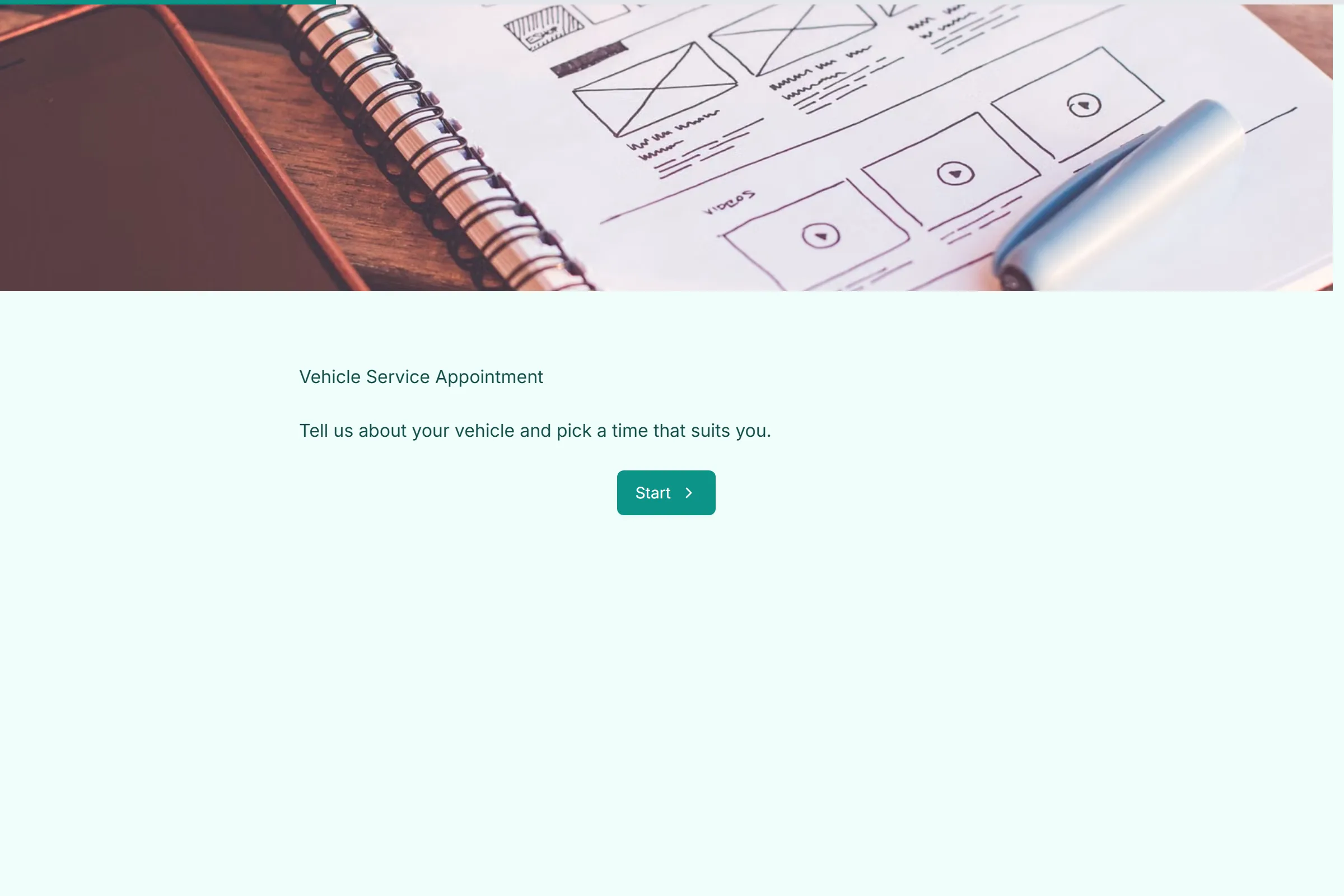 Vehicle Service Appointment template preview