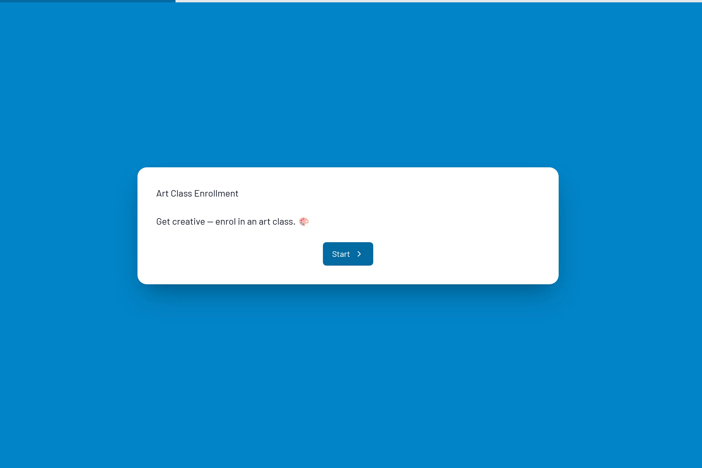 Art Class Enrollment template preview