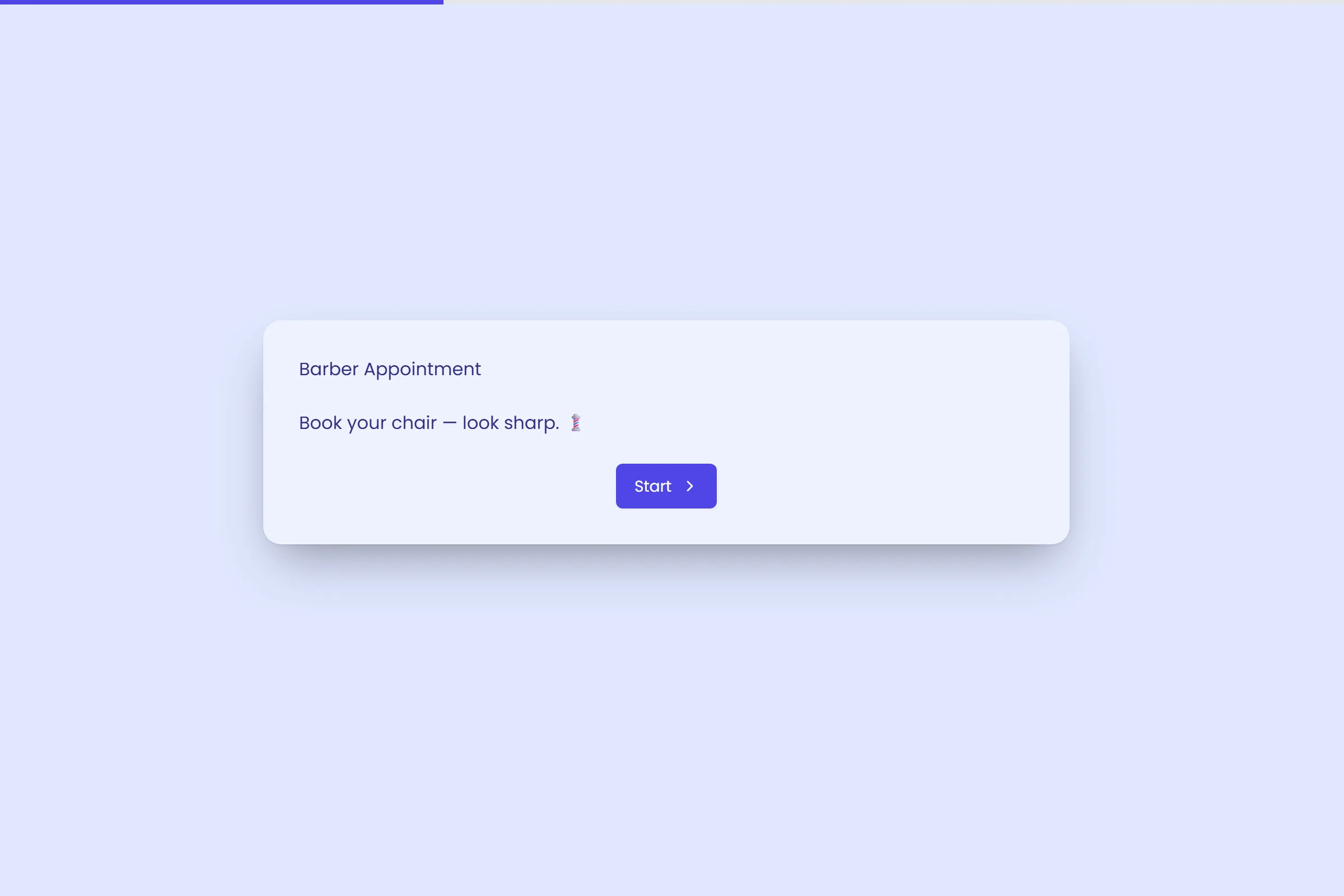 Barber Appointment template preview