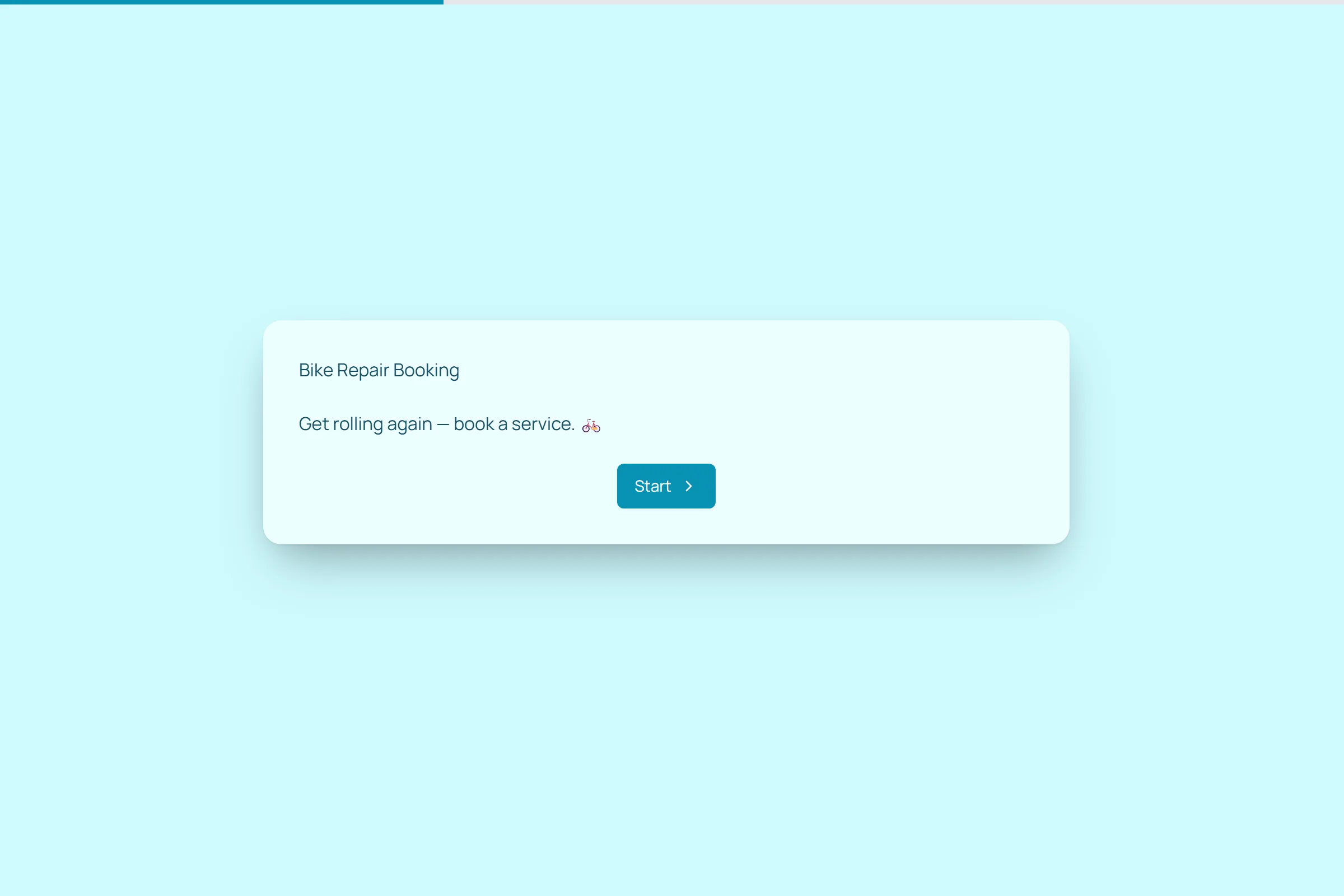 Bike Repair Booking template preview