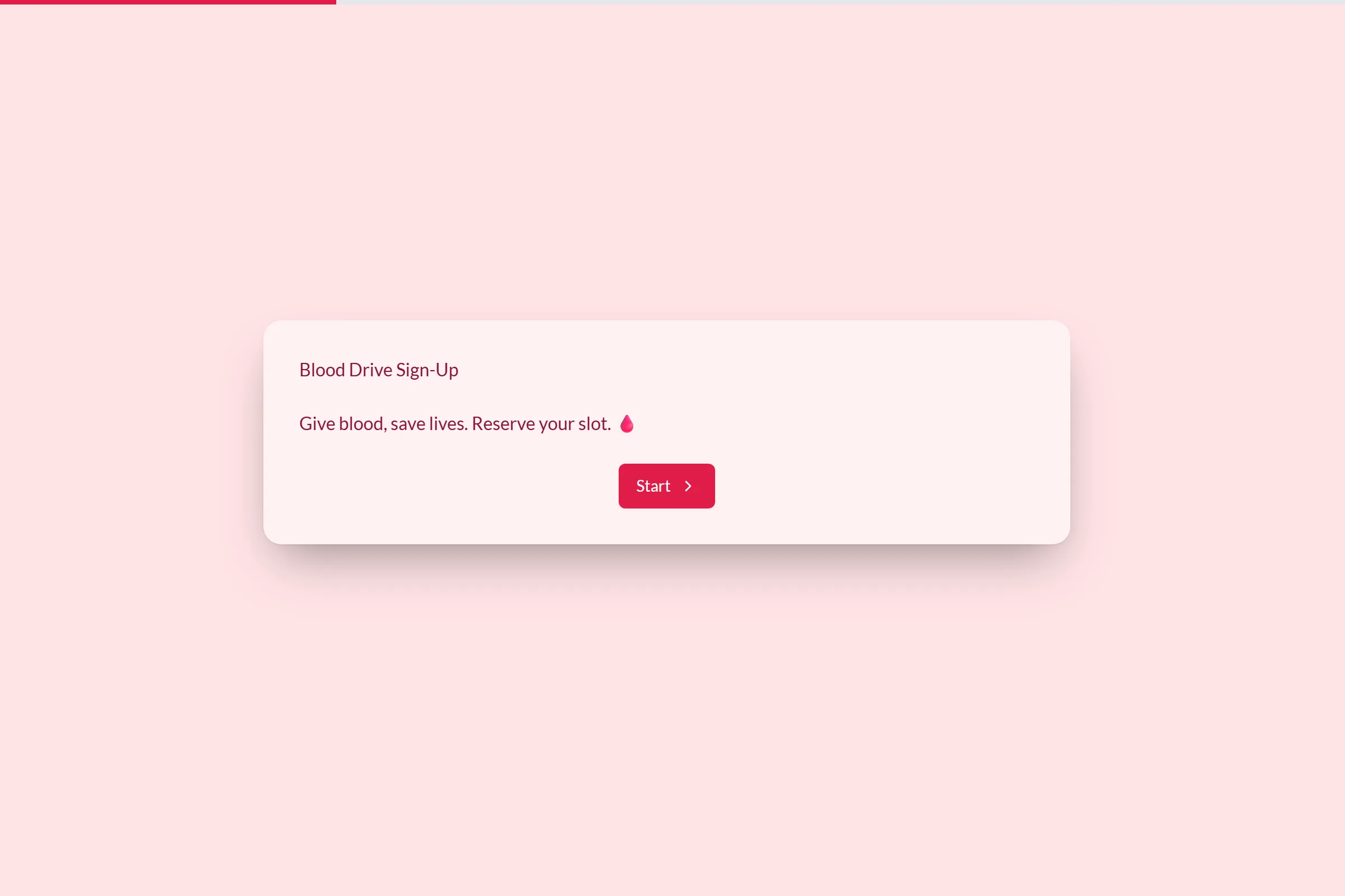 Blood Drive Sign-Up template preview