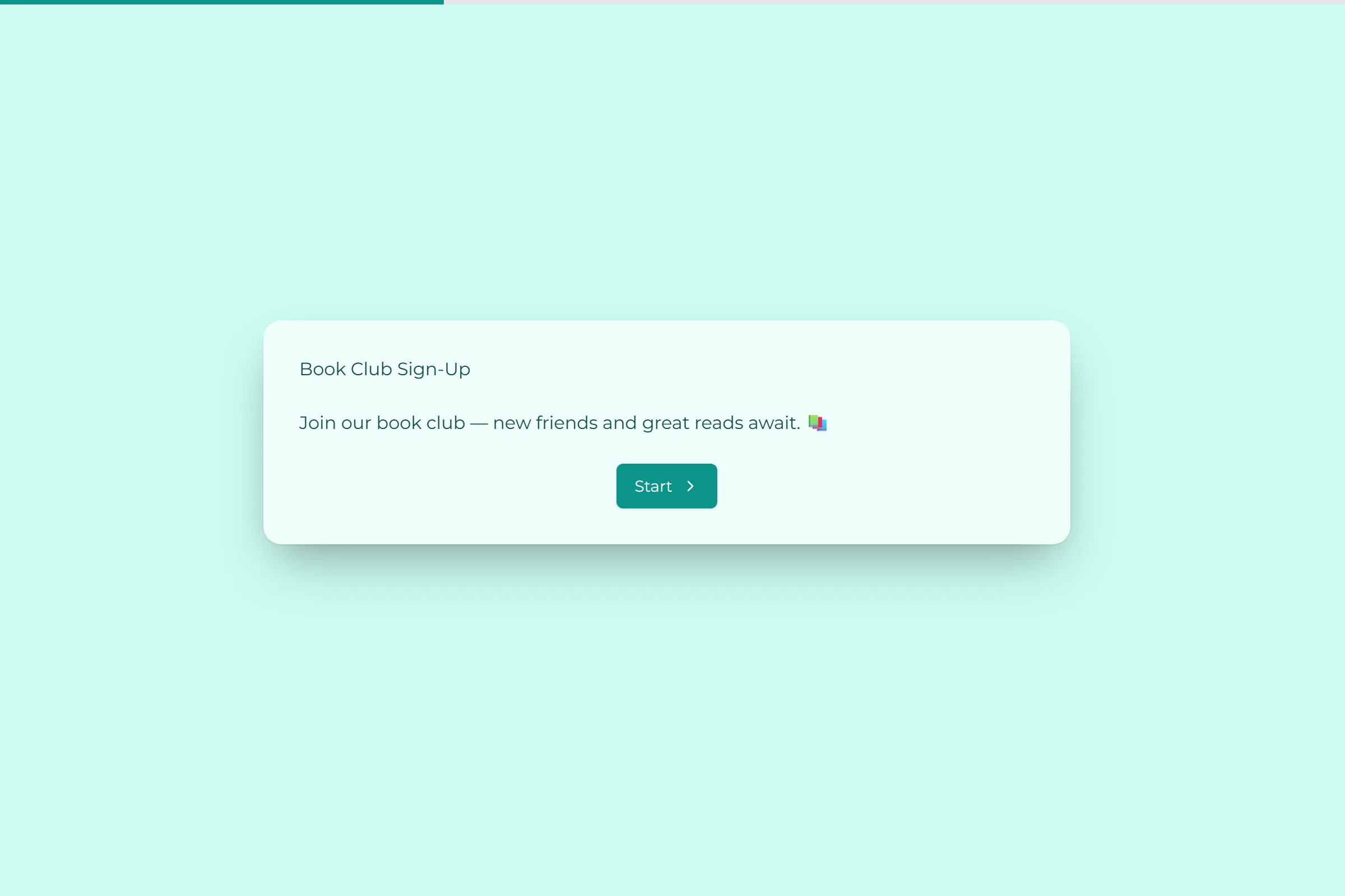 Book Club Sign-Up template preview