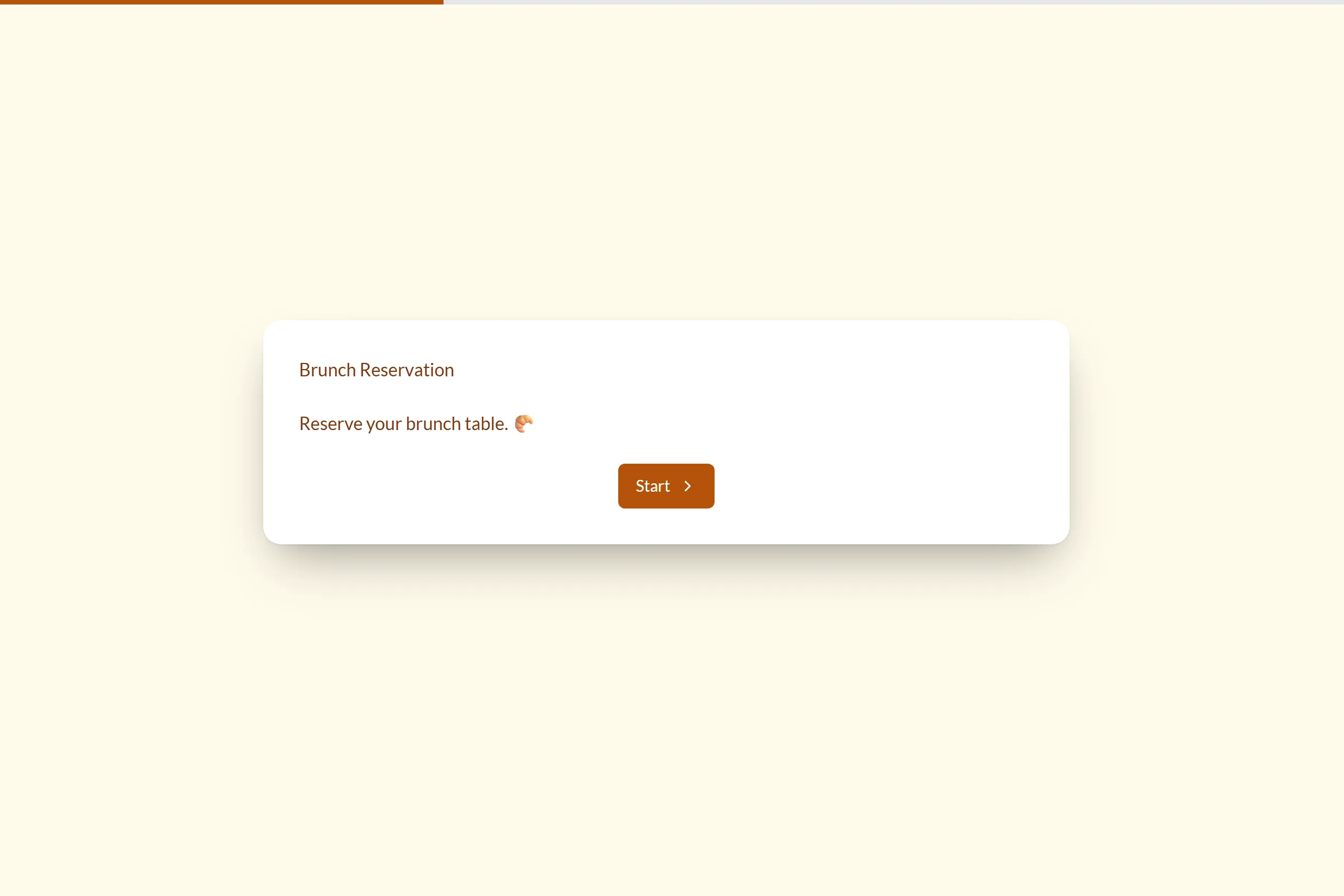 Brunch Reservation template preview