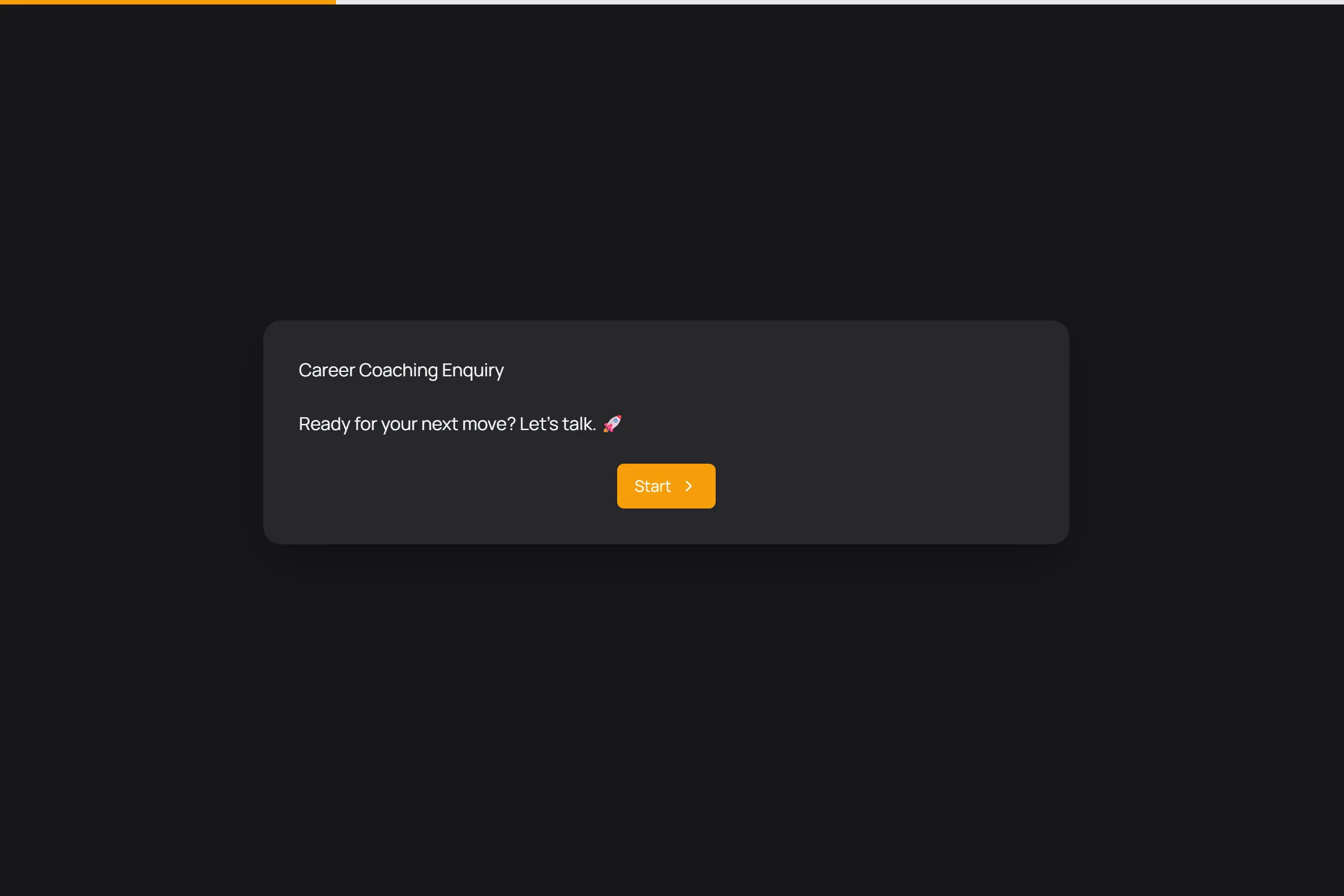 Career Coaching Enquiry template preview