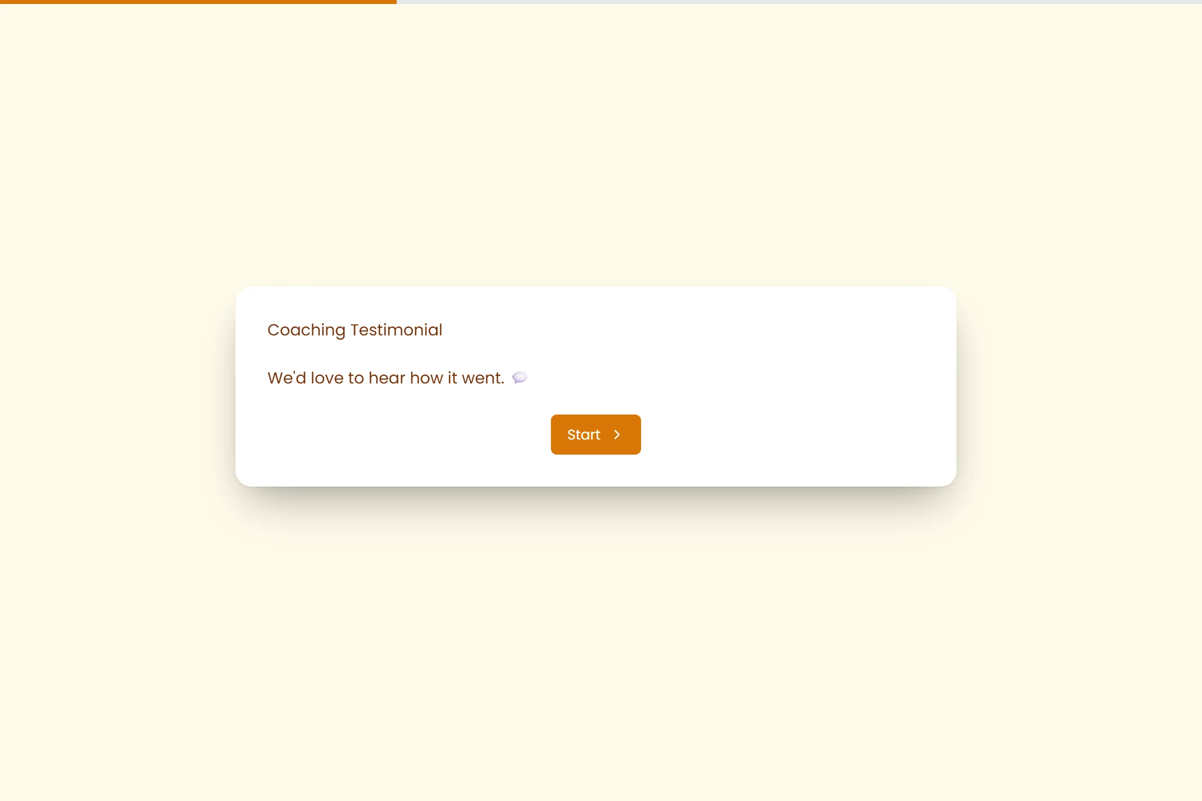 Coaching Testimonial template preview