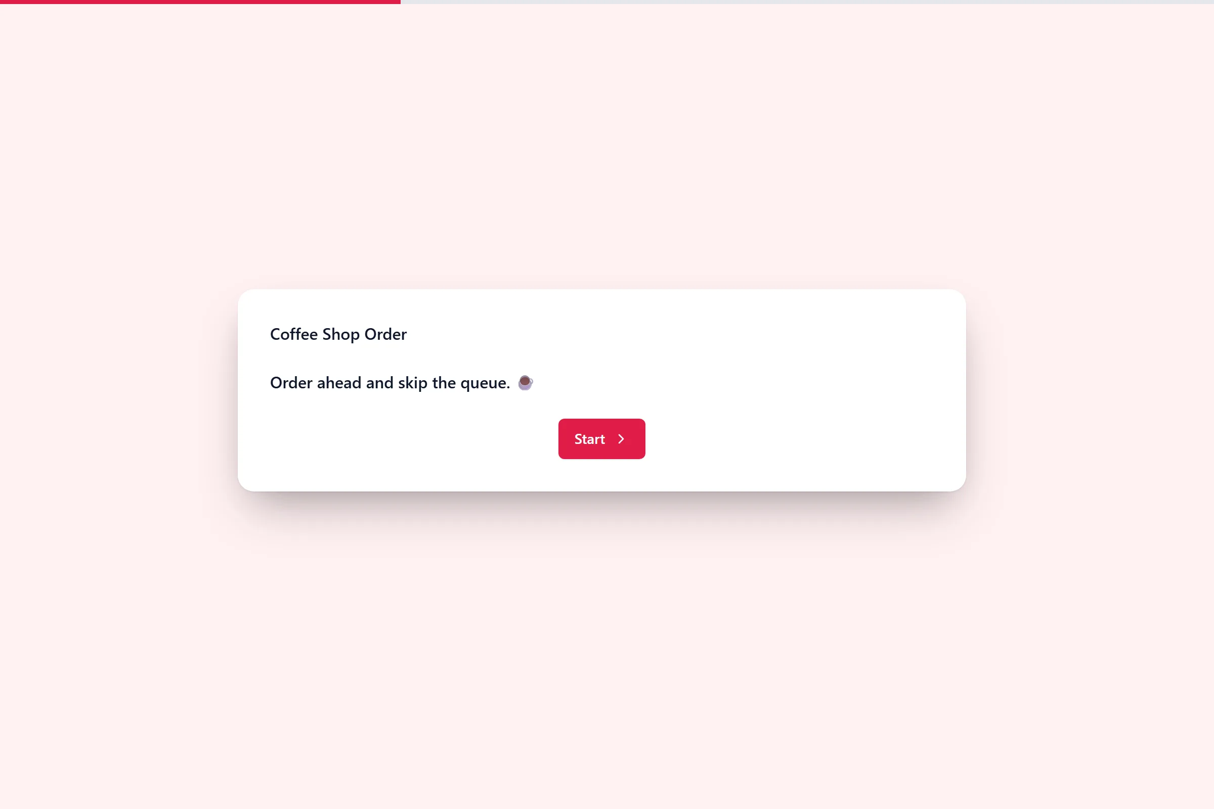 Coffee Shop Order template preview