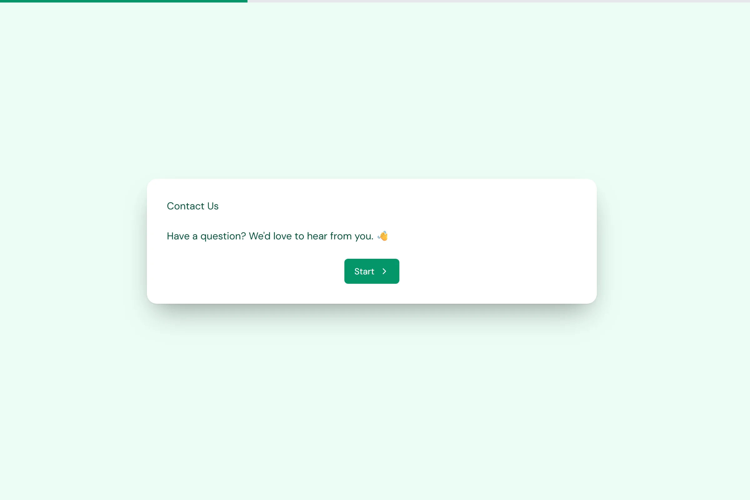 Contact Us template preview