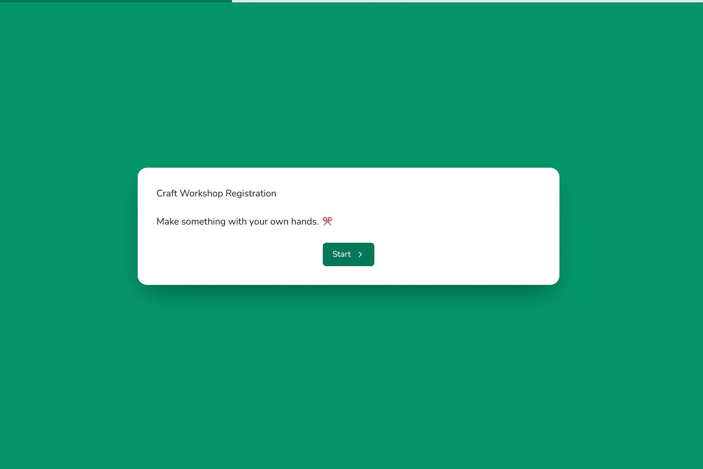 Craft Workshop Registration template preview
