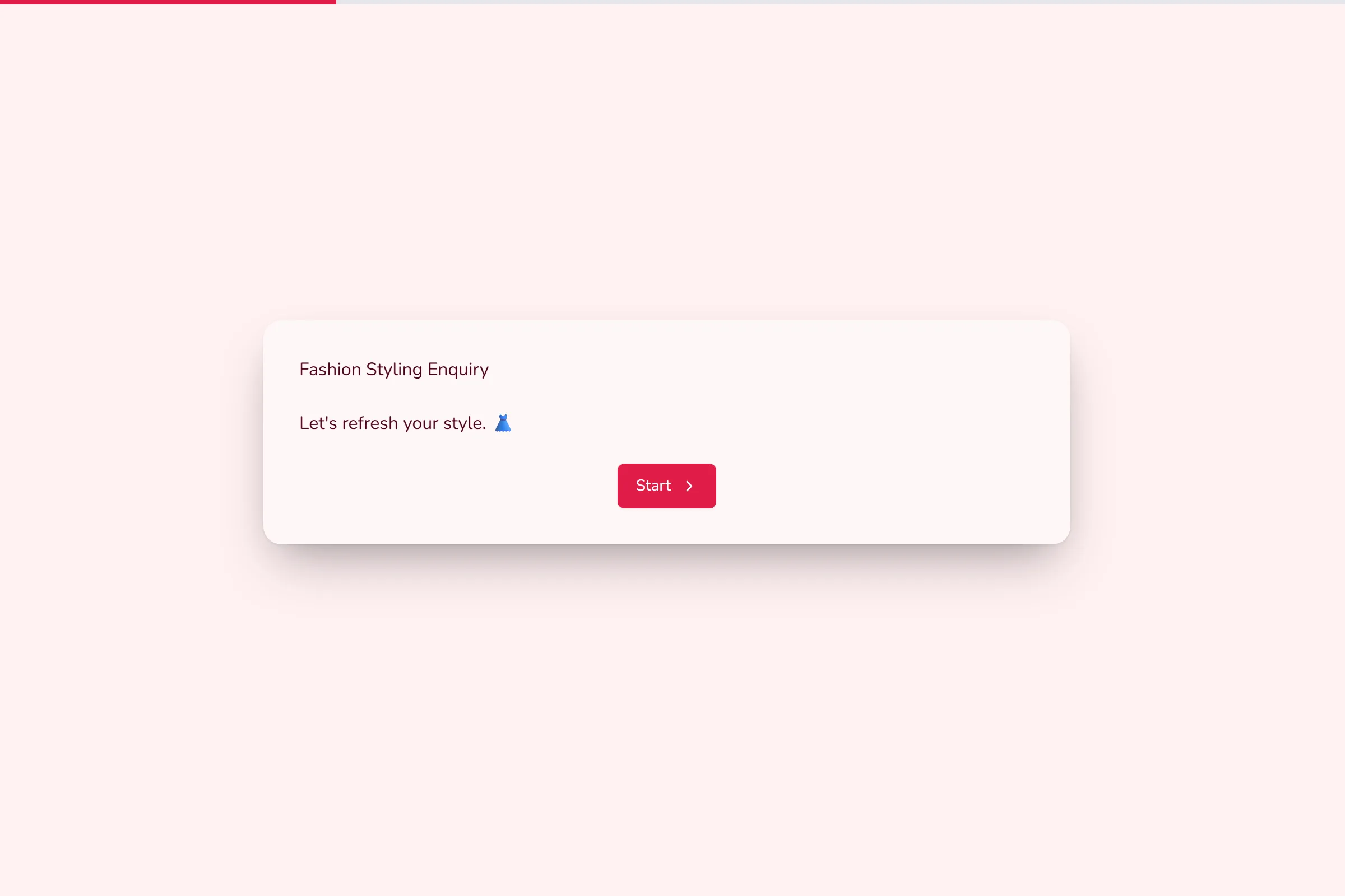 Fashion Styling Enquiry template preview