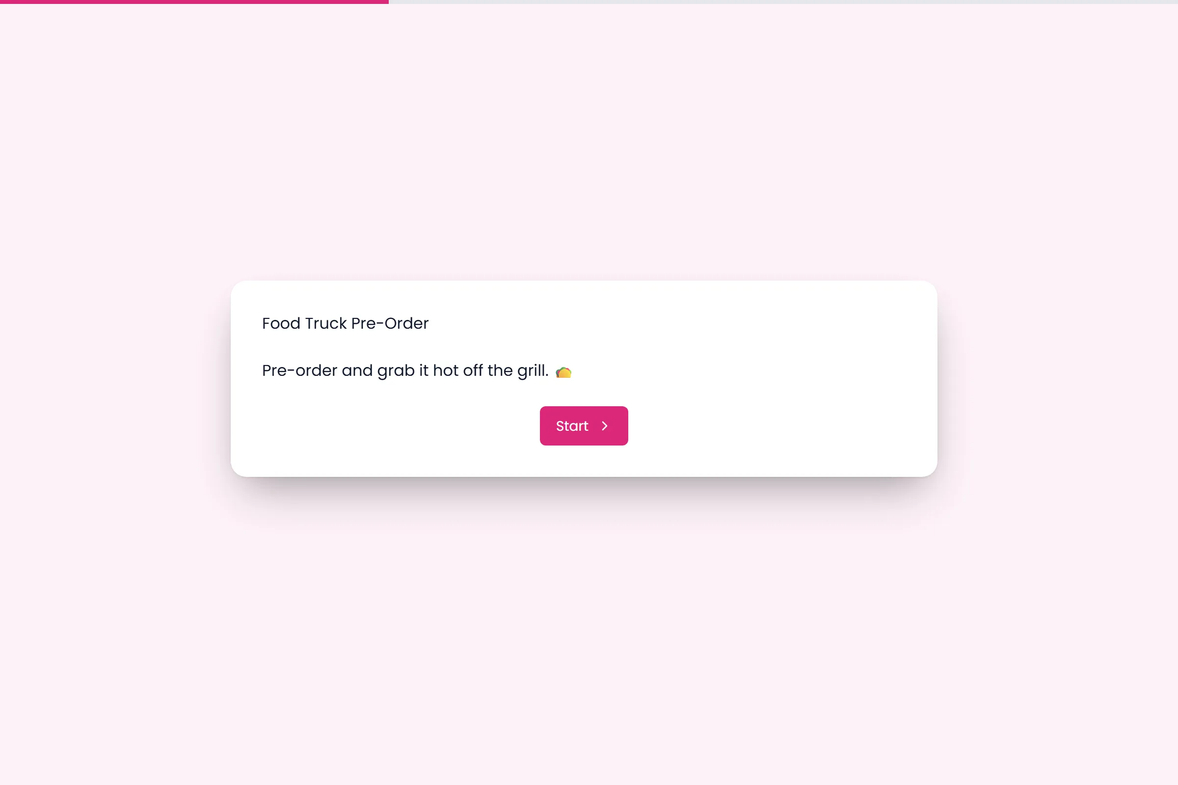 Food Truck Pre-Order template preview