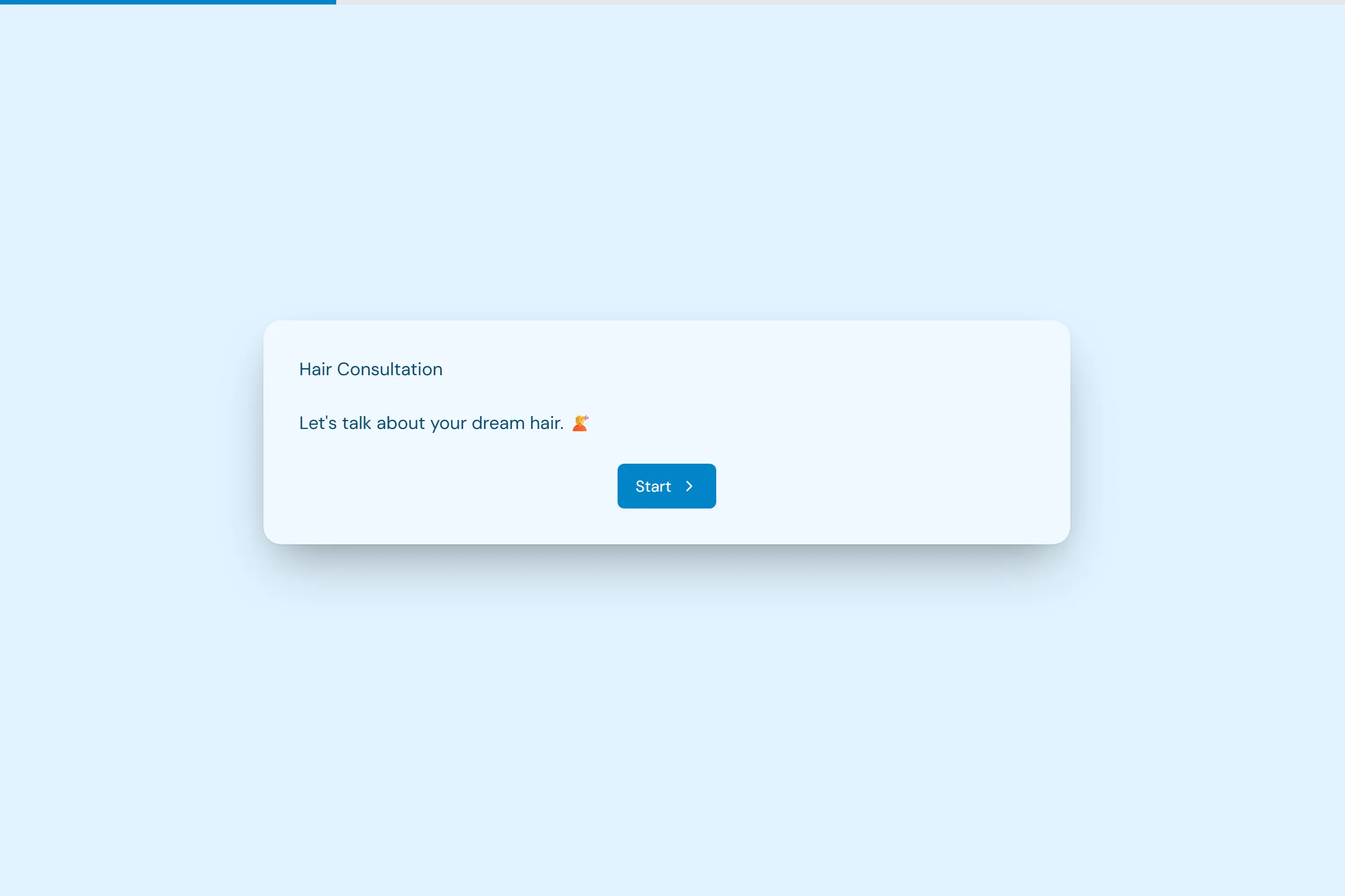Hair Consultation template preview