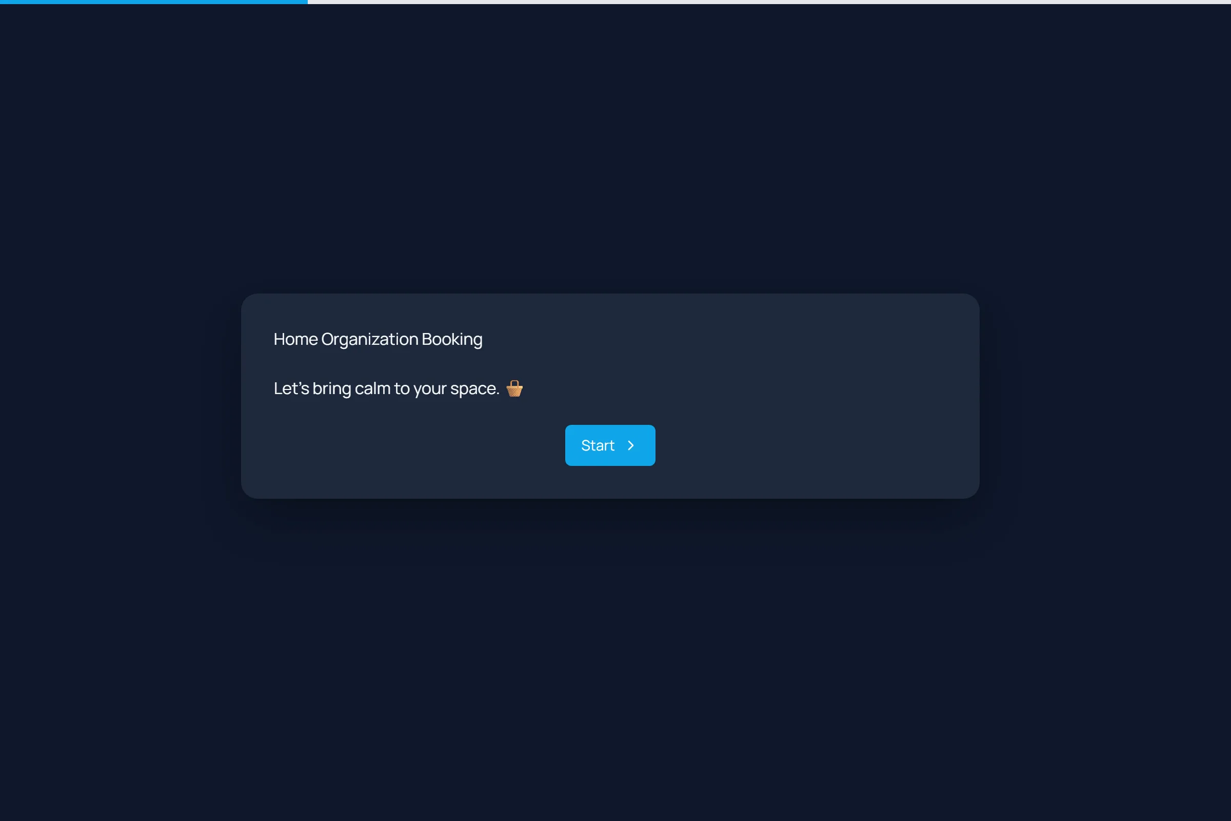 Home Organization Booking template preview