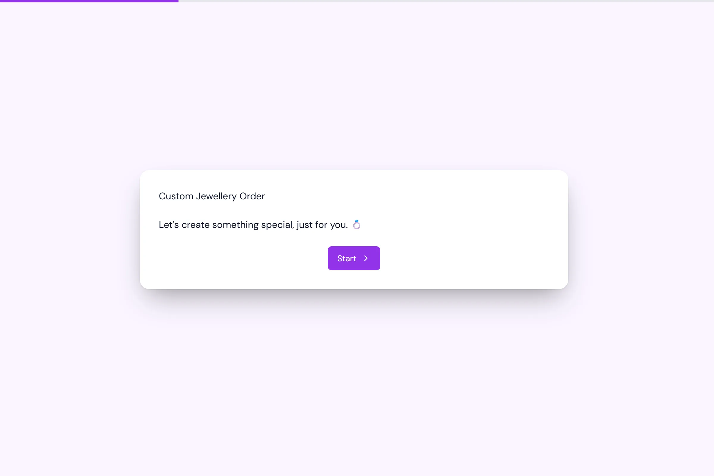 Custom Jewellery Order template preview