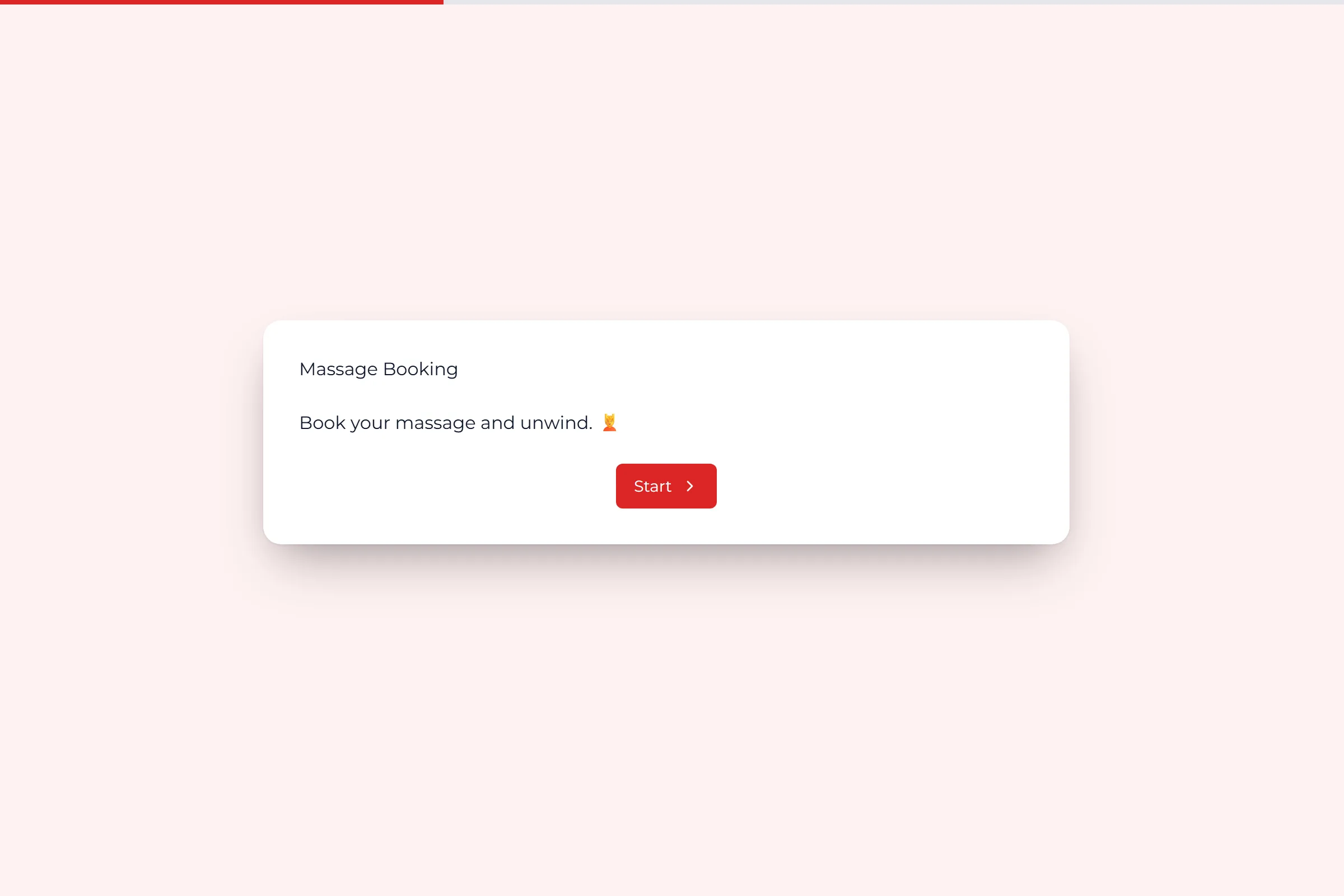 Massage Booking template preview