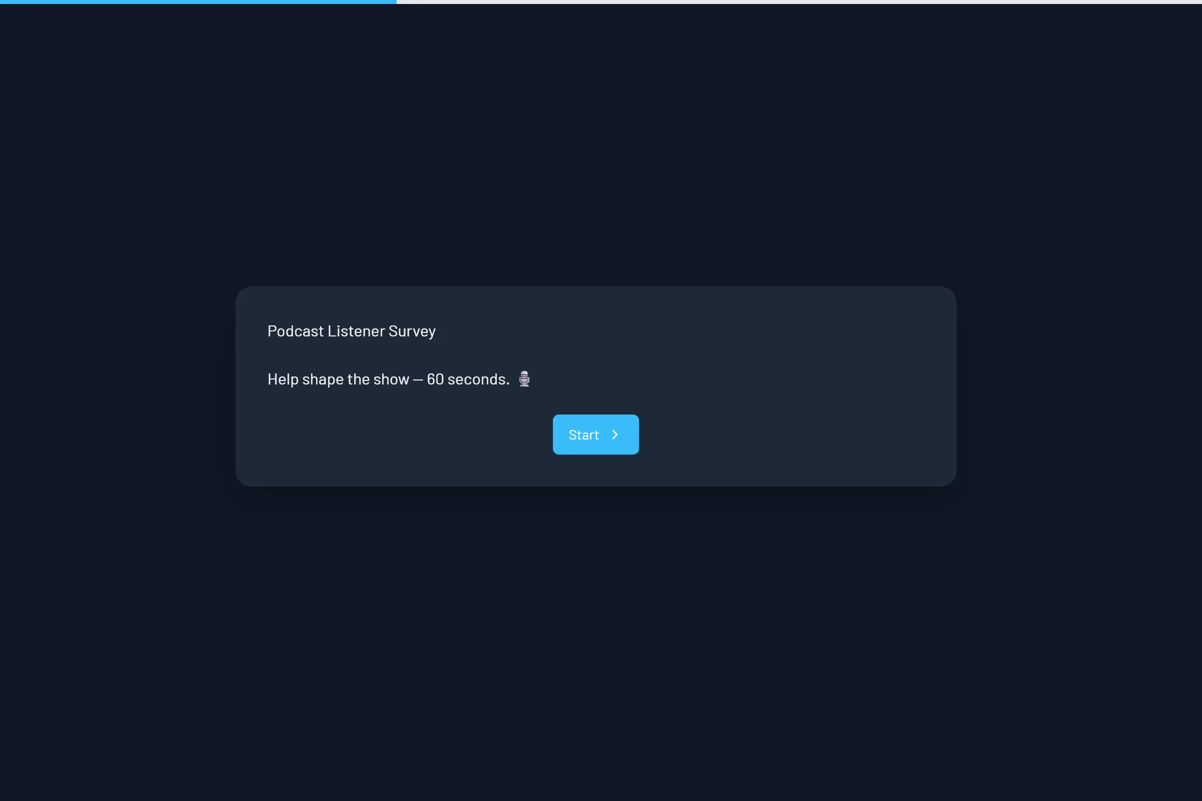 Podcast Listener Survey template preview
