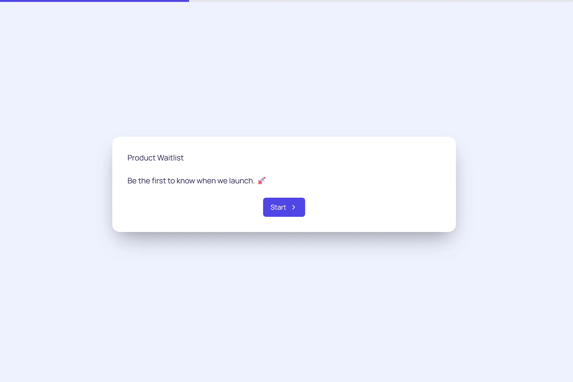 Product Waitlist template preview