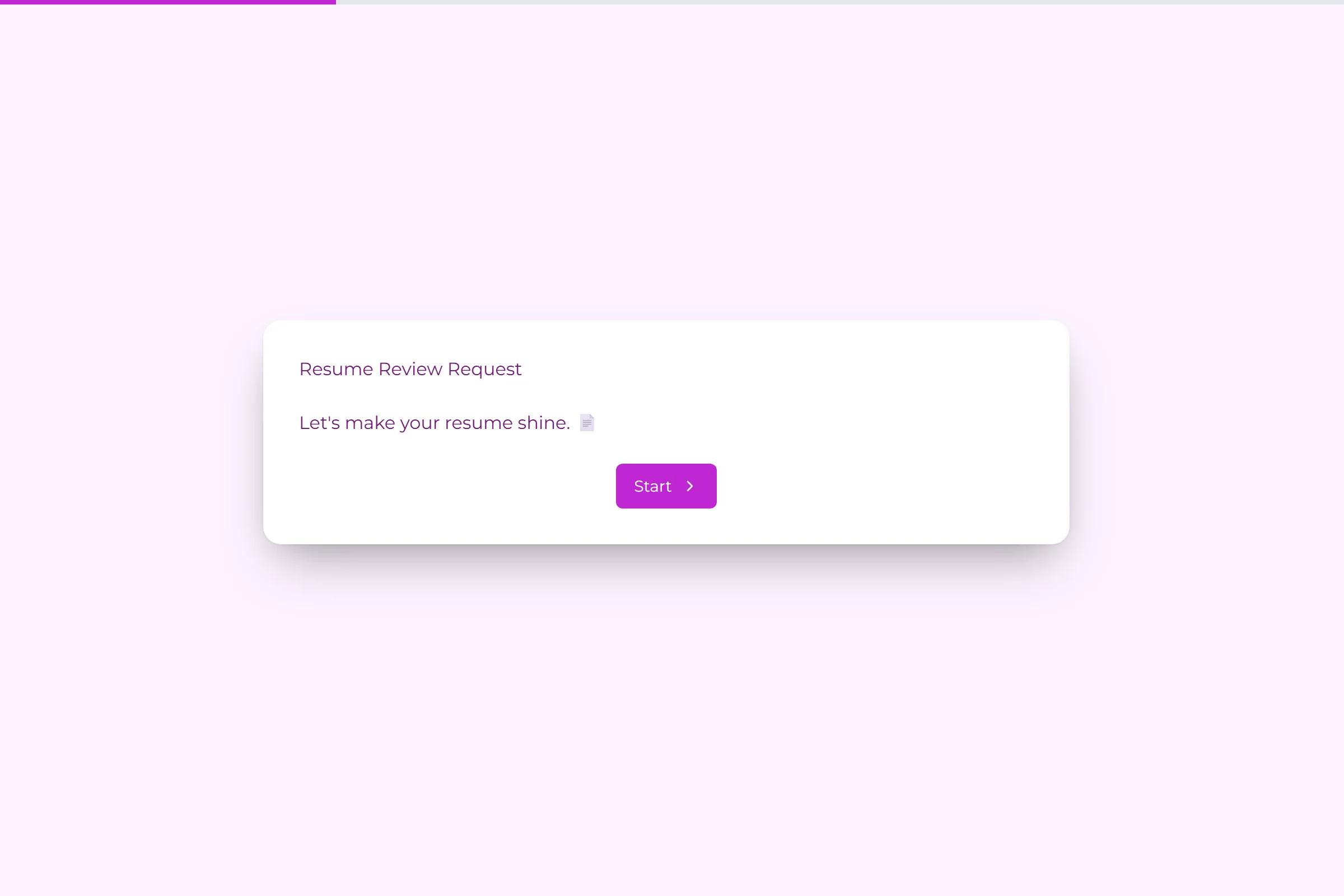 Resume Review Request template preview