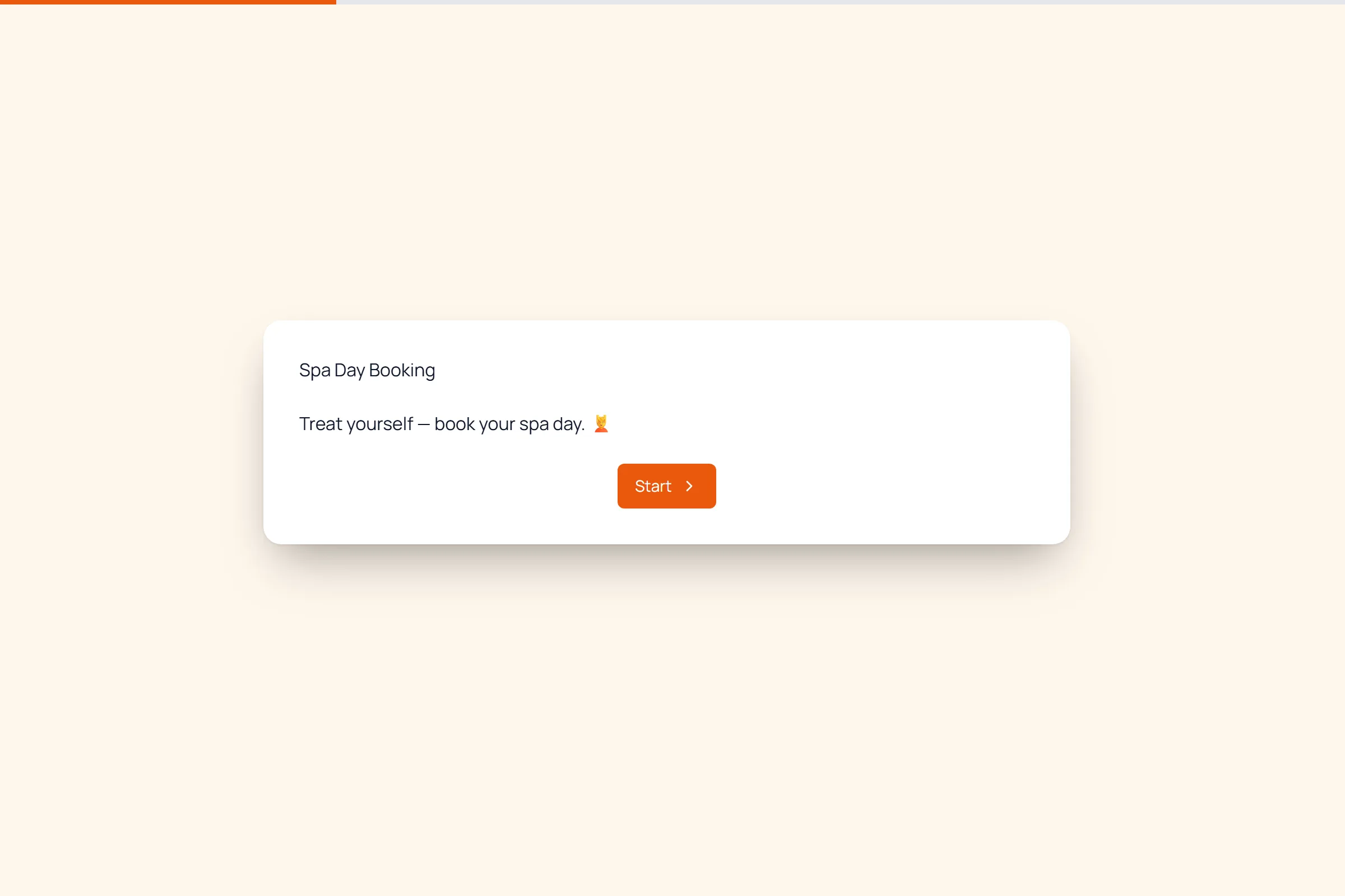 Spa Day Booking template preview