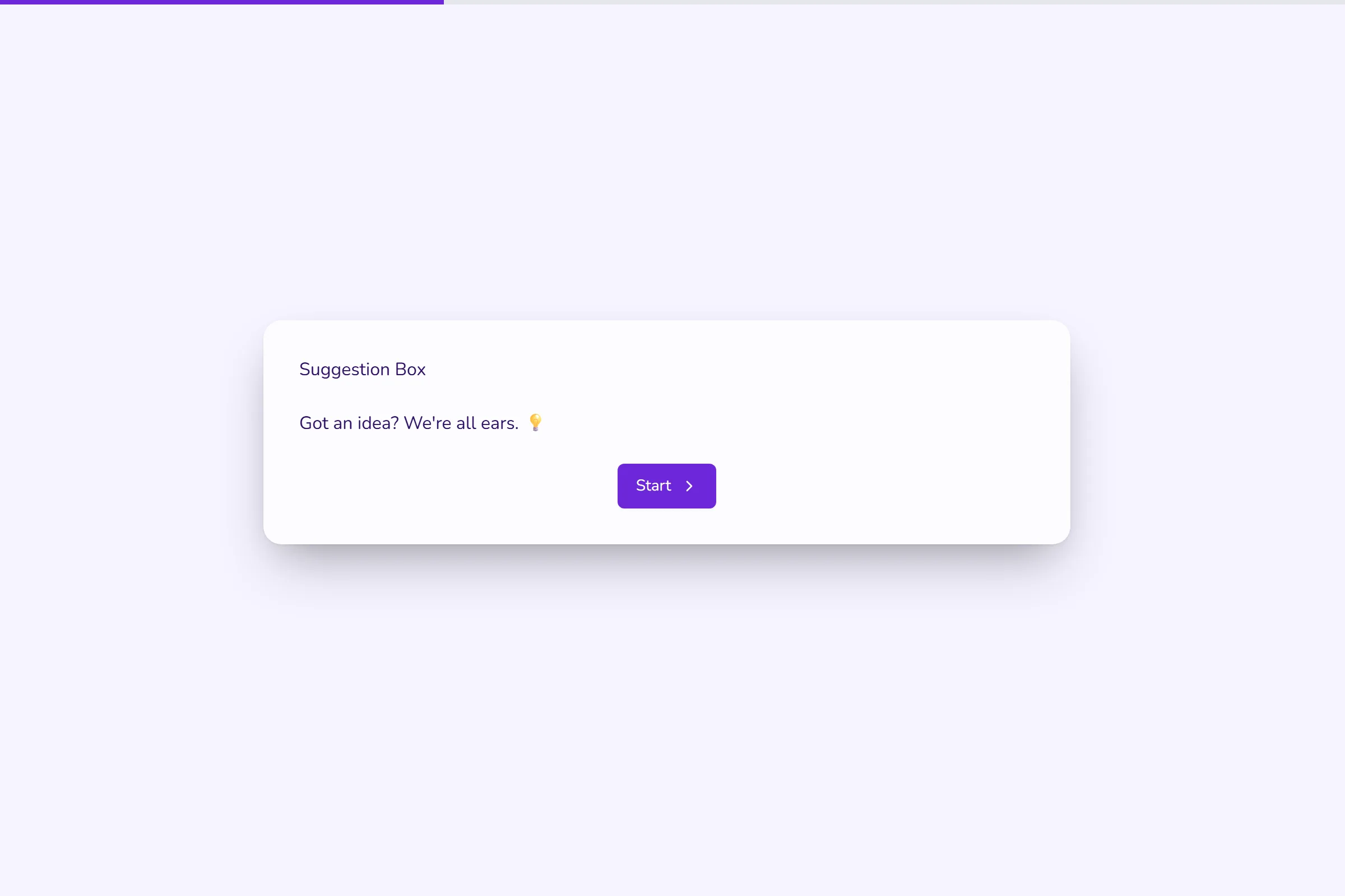 Suggestion Box template preview
