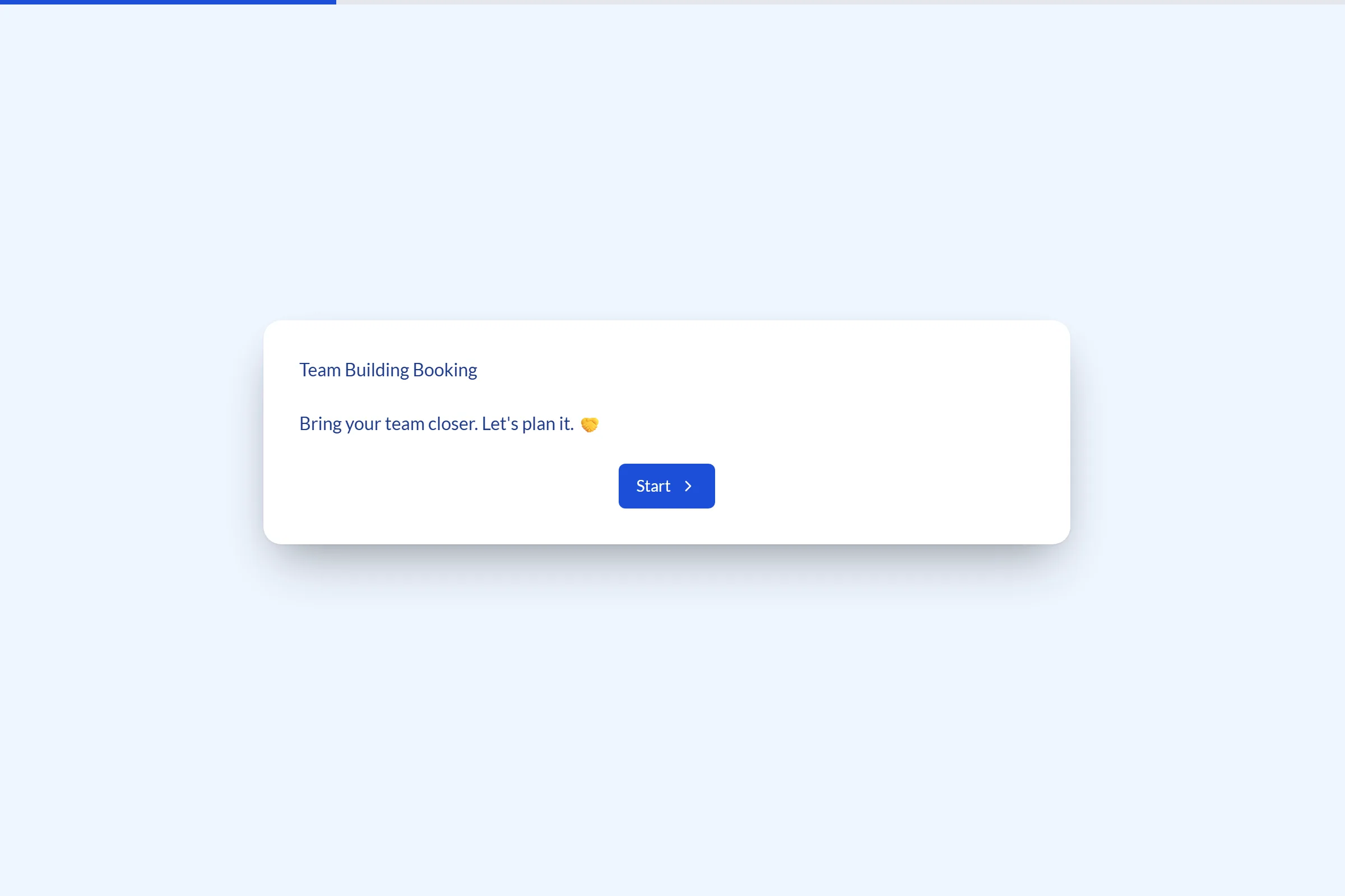 Team Building Booking template preview