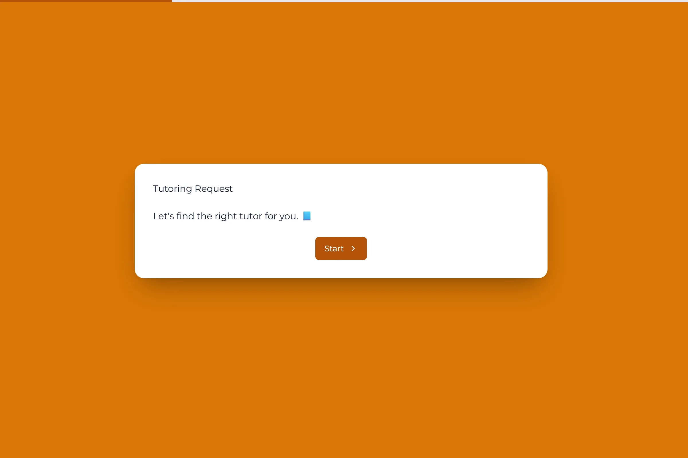 Tutoring Request template preview