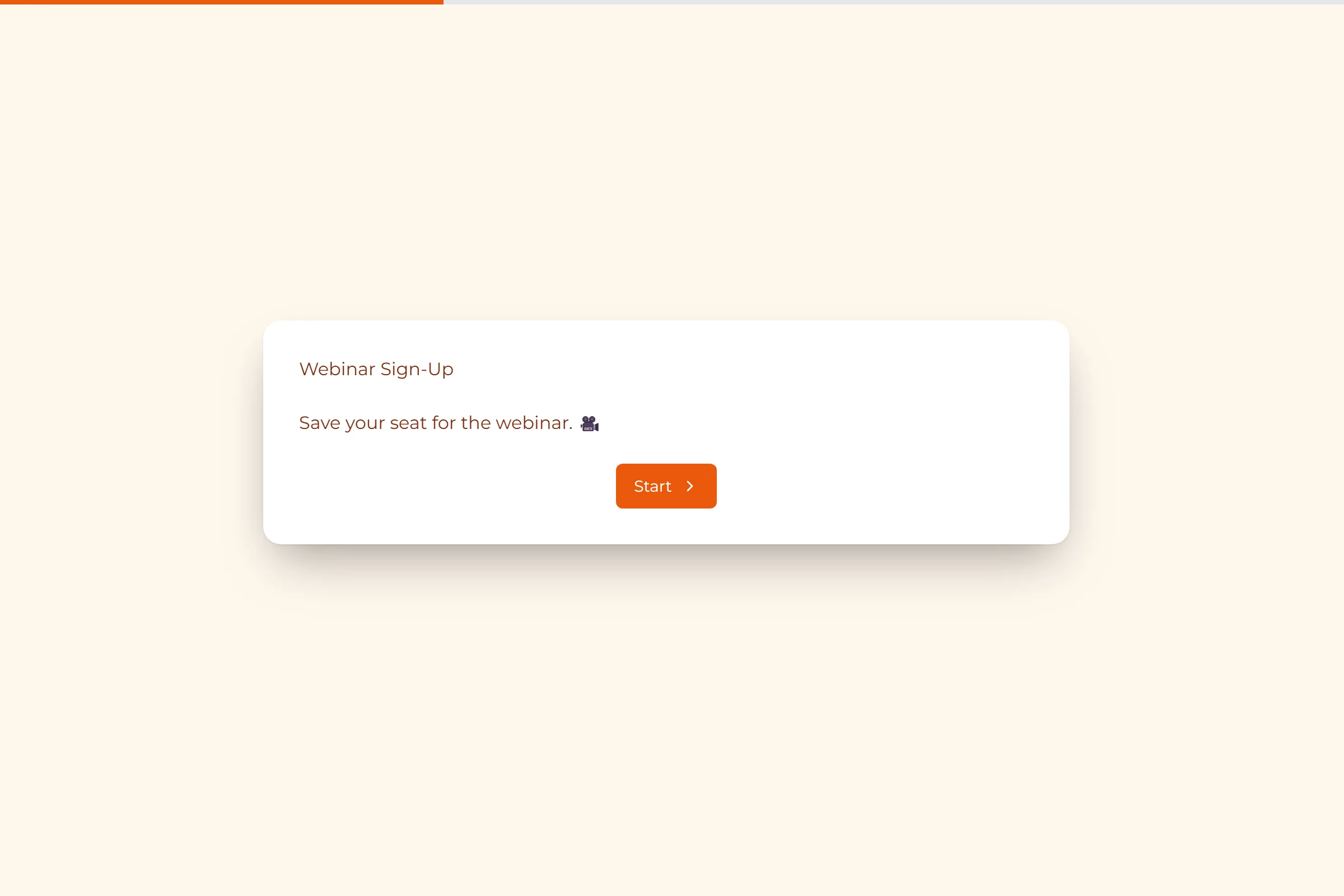 Webinar Sign-Up template preview
