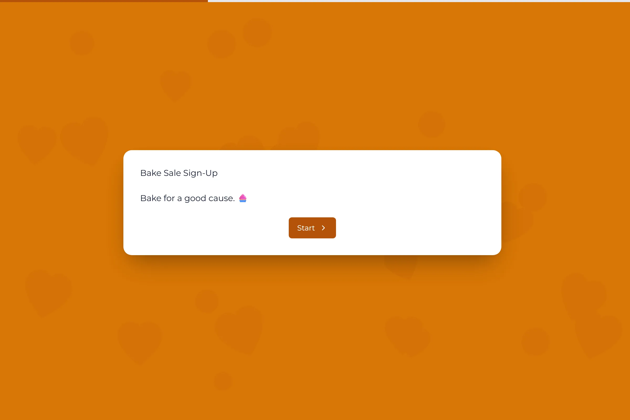 Bake Sale Sign-Up template preview