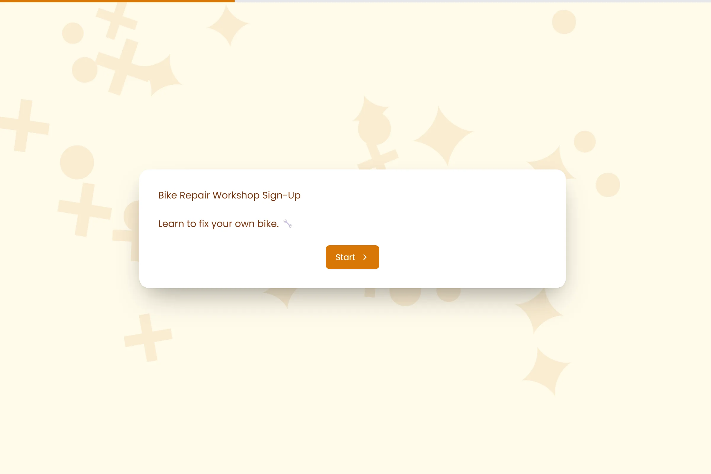 Bike Repair Workshop Sign-Up template preview