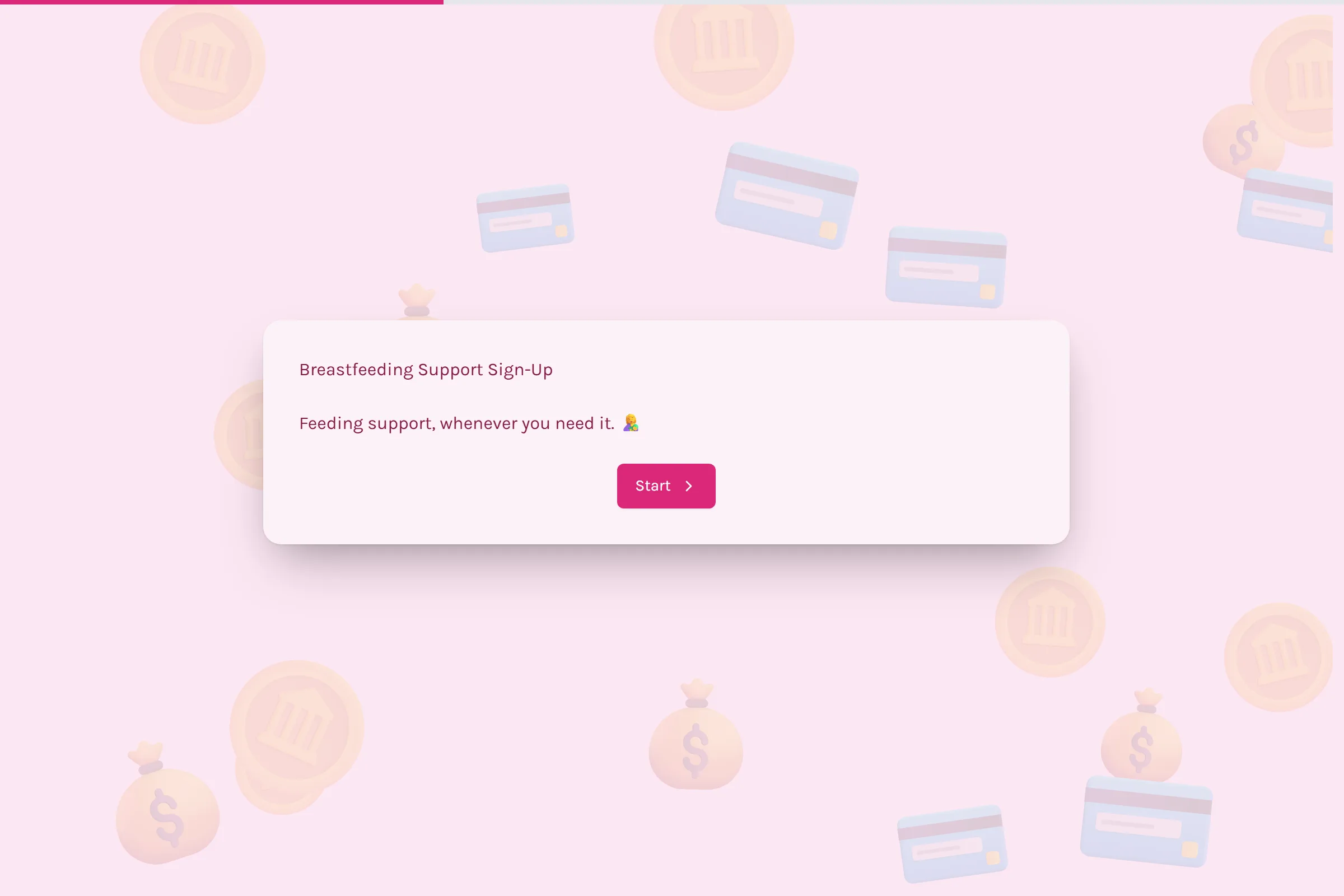 Breastfeeding Support Sign-Up template preview