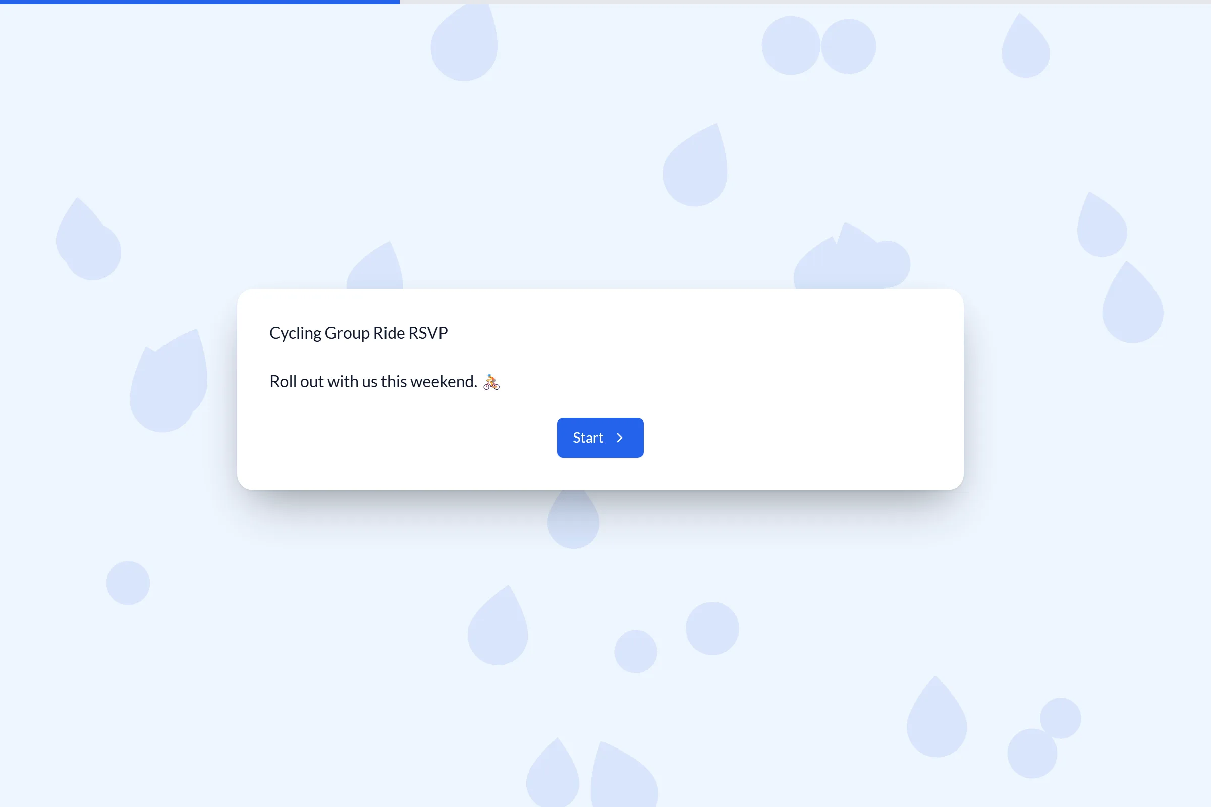 Cycling Group Ride RSVP template preview